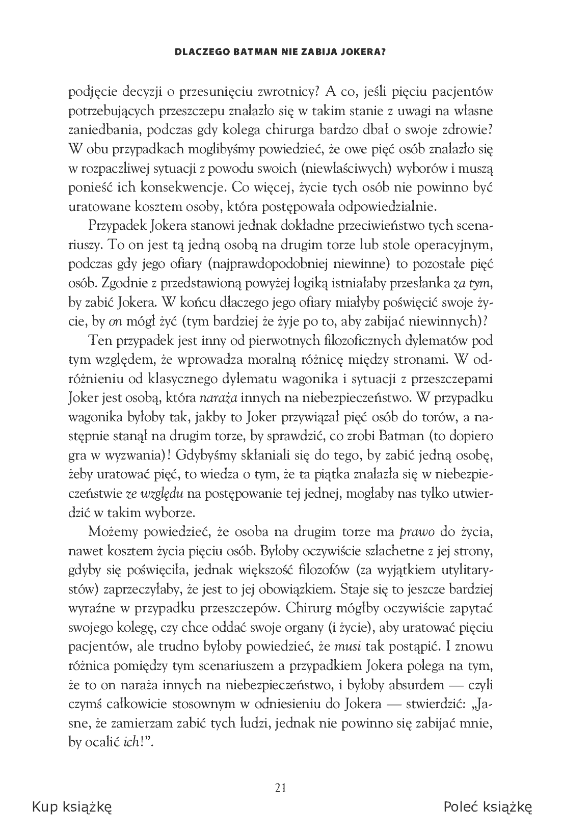 Fragment „Batman i filozofia. Mroczny rycerz nareszcie bez maski” — strona 13 z 21