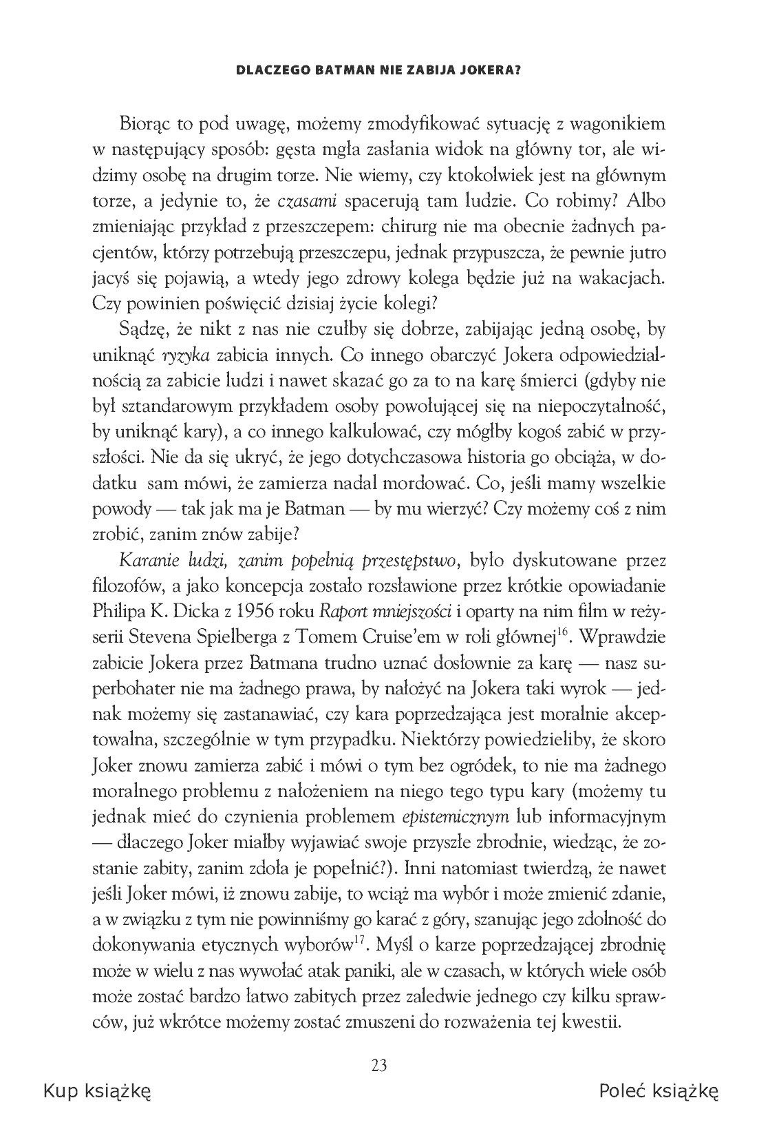 Fragment „Batman i filozofia. Mroczny rycerz nareszcie bez maski” — strona 15 z 21