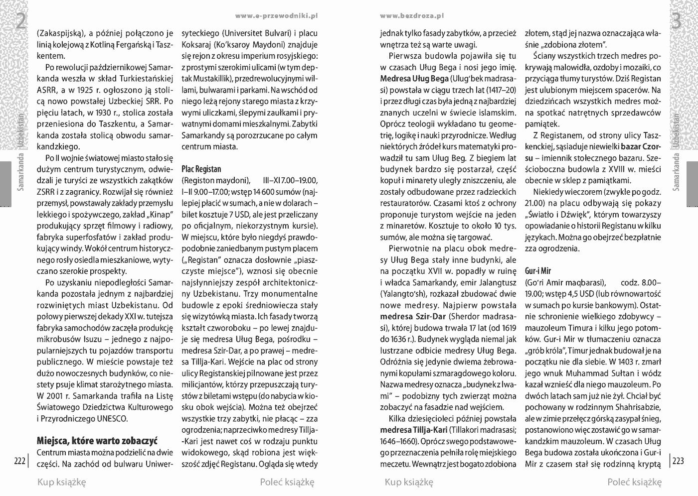 Fragment „Azja Środkowa. Kazachstan, Uzbekistan, Kirgistan, Tadżykistan, Turkmenistan. Wydanie 1” — strona 9 z 11
