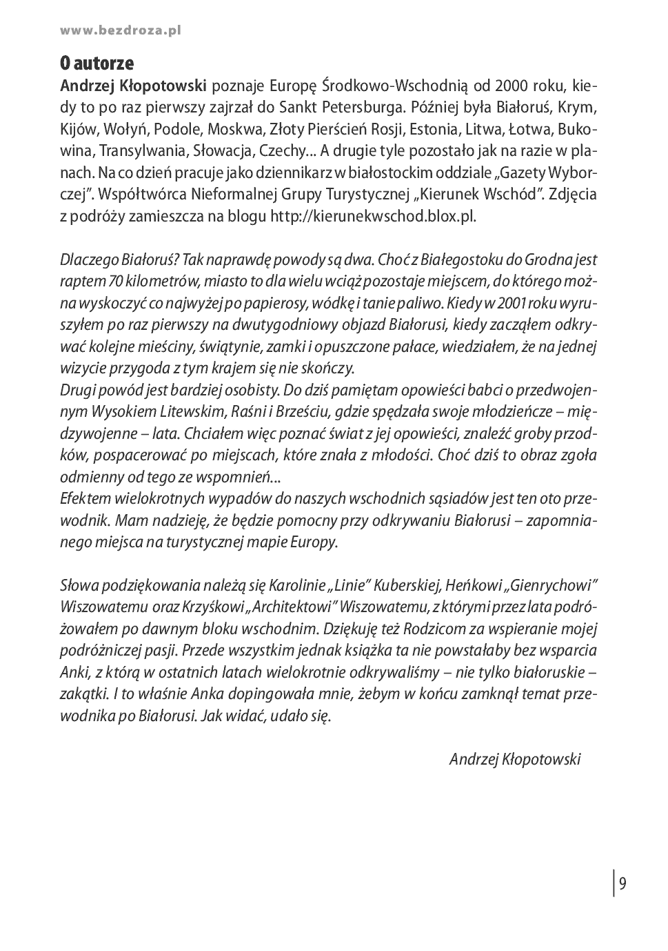 Fragment „Białoruś. Historia za miedzą. Wydanie 1” — strona 9 z 20