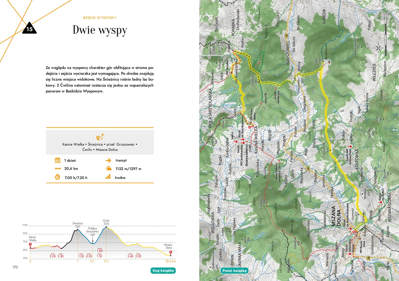 Fragment „Beskidy. 40 najpiękniejszych szlaków na weekend. Mountainbook. Wydanie 1” — strona 6 z 11