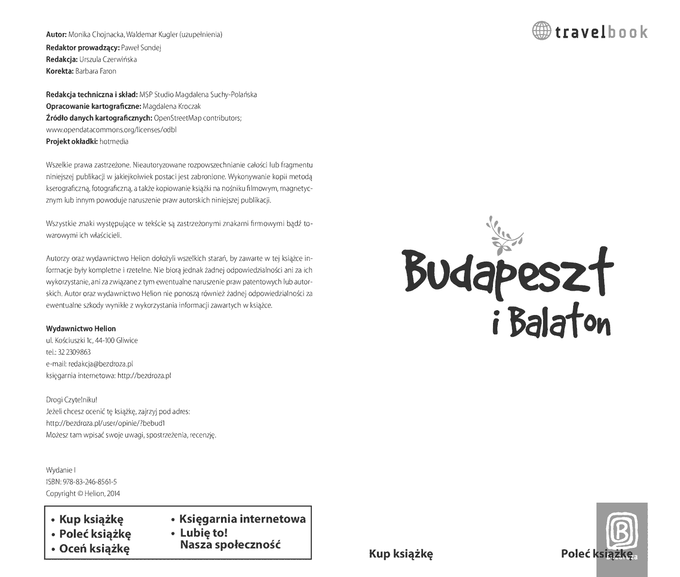 Fragment „Budapeszt i Balaton.Travelbook. Wydanie 1” — strona 2 z 8