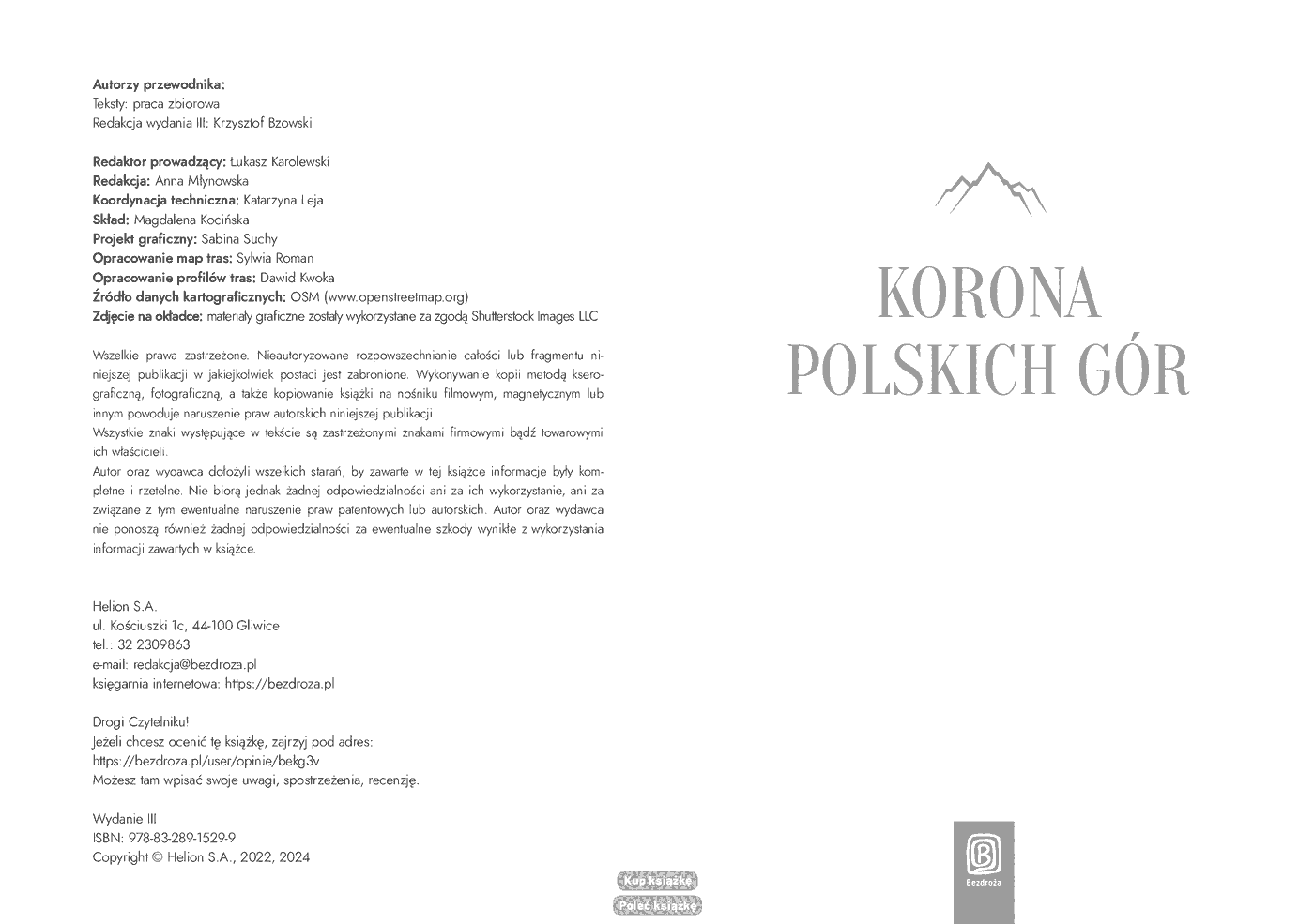 Fragment „Korona Polskich Gór. MountainBook. Wydanie 3” — strona 2 z 11
