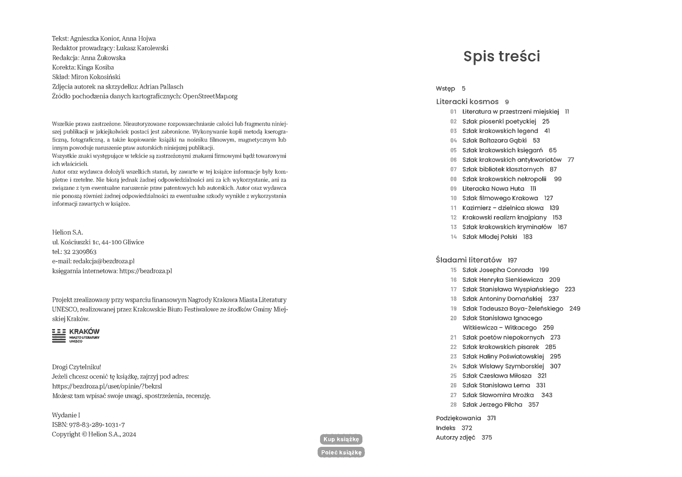 Fragment „Kraków. Spacerownik literacki” — strona 2 z 10