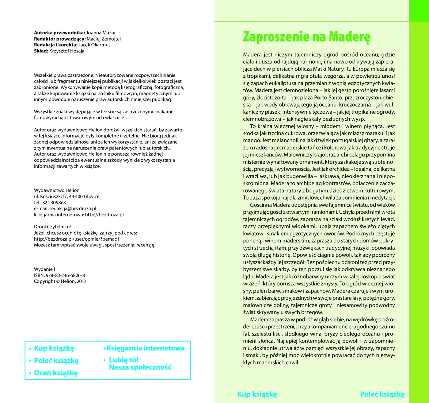 Fragment „Madera. Ogród na Atlantyku. Przewodnik rekreacyjny. Wydanie 1” — strona 2 z 8