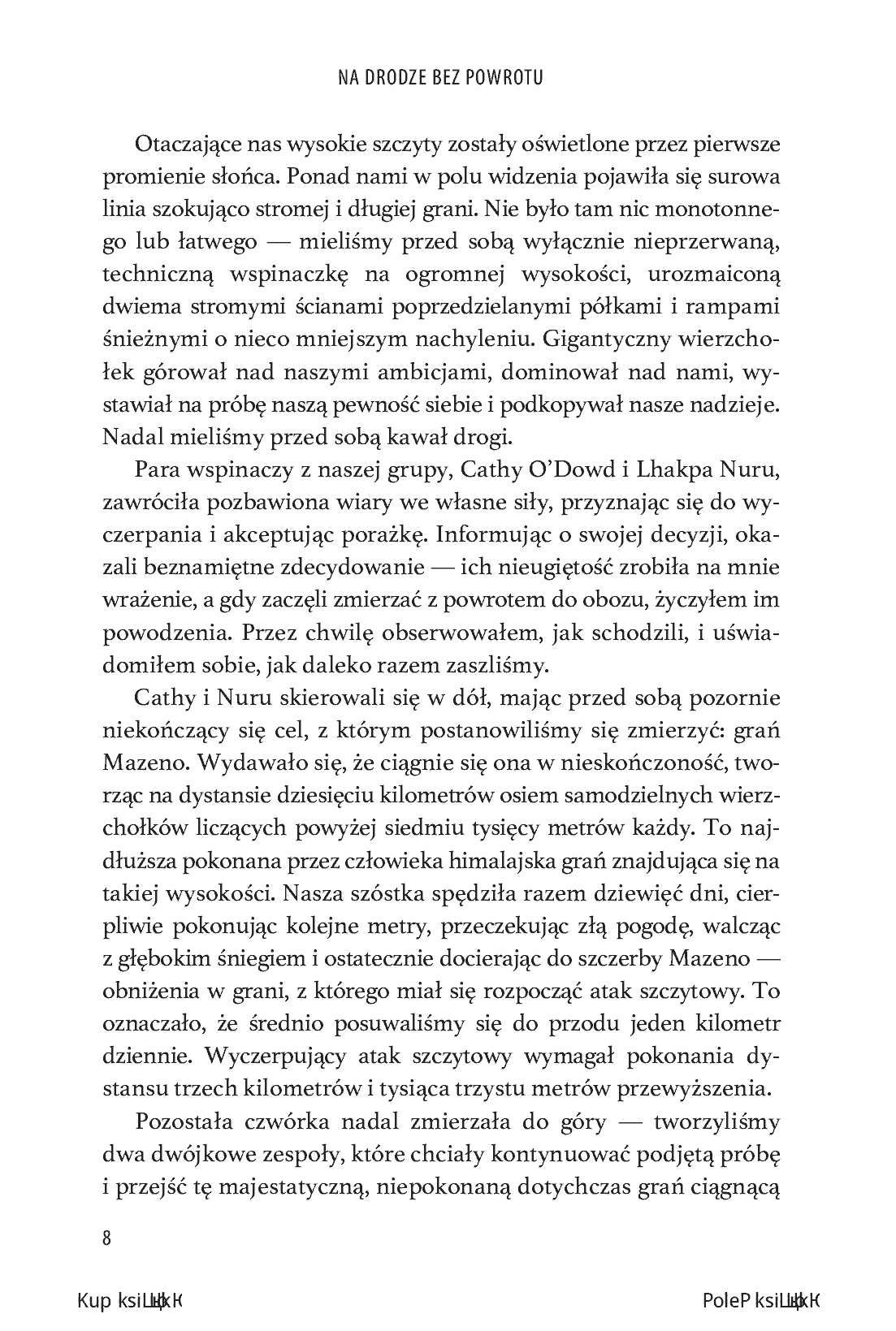 Fragment „Na drodze bez powrotu. Pierwsze przejście grani Mazeno na Nanga Parbat” — strona 6 z 12