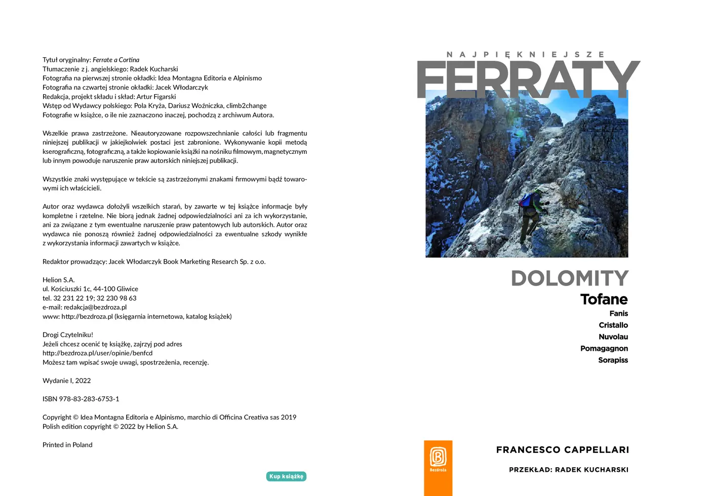 Fragment „Najpiękniejsze ferraty. Dolomity. Tofane, Fanis, Cristallo, Nuvolau, Pomagagnon, Sorapiss” — strona 2 z 8