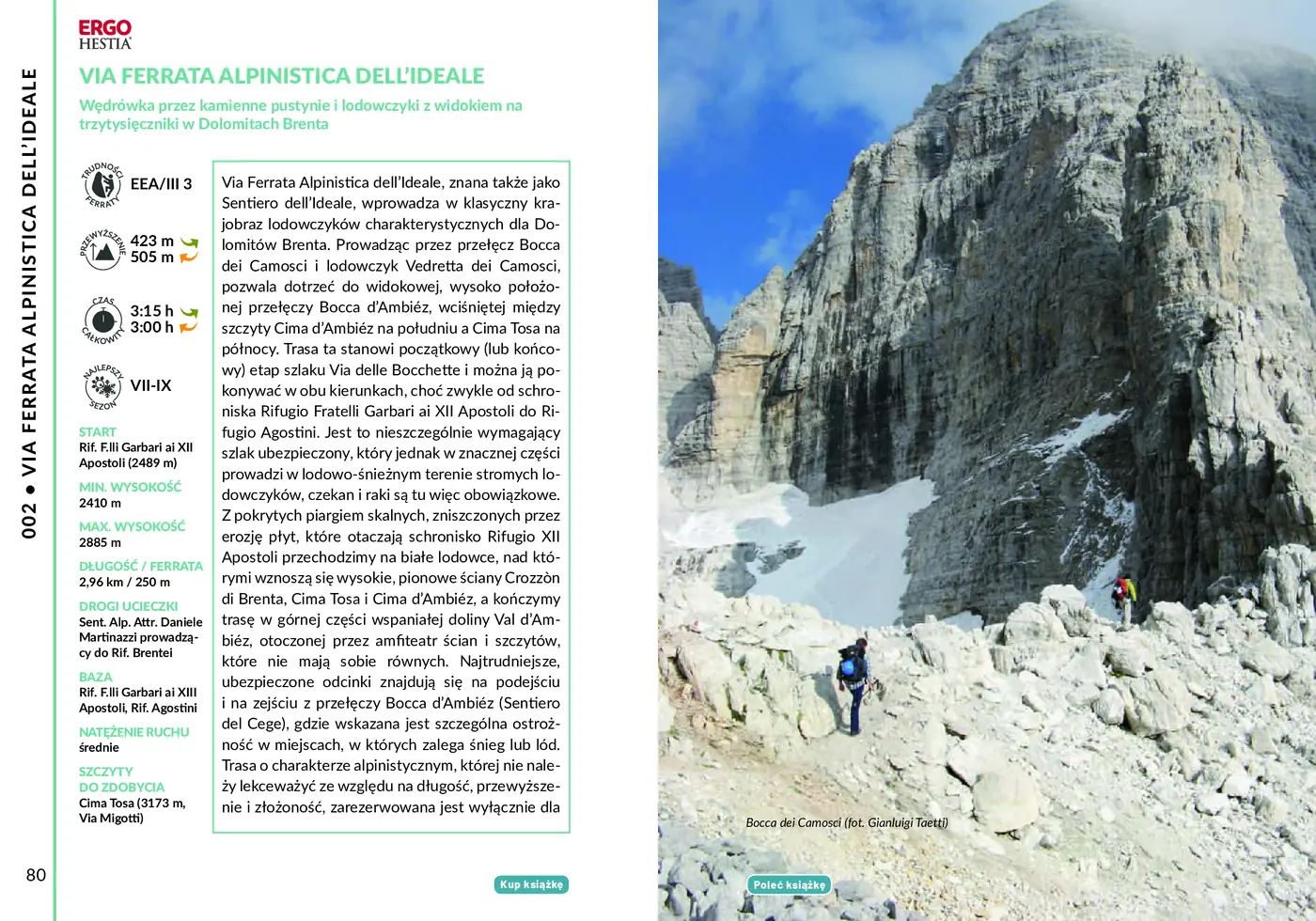 Fragment „Najpiękniejsze ferraty. Dolomity Brenta. Via delle Bocchette” — strona 6 z 10
