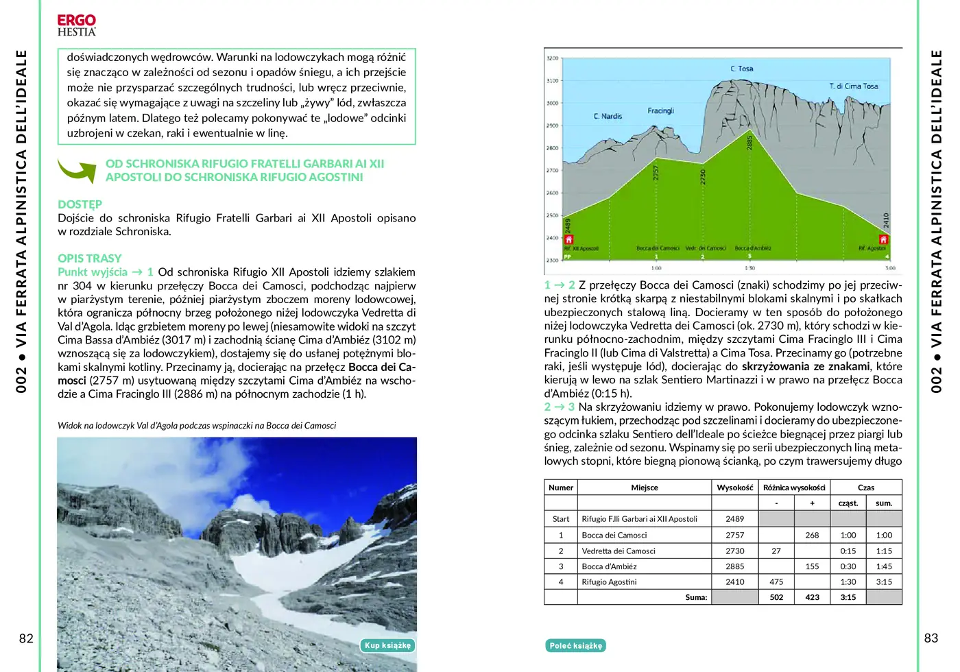 Fragment „Najpiękniejsze ferraty. Dolomity Brenta. Via delle Bocchette” — strona 7 z 10