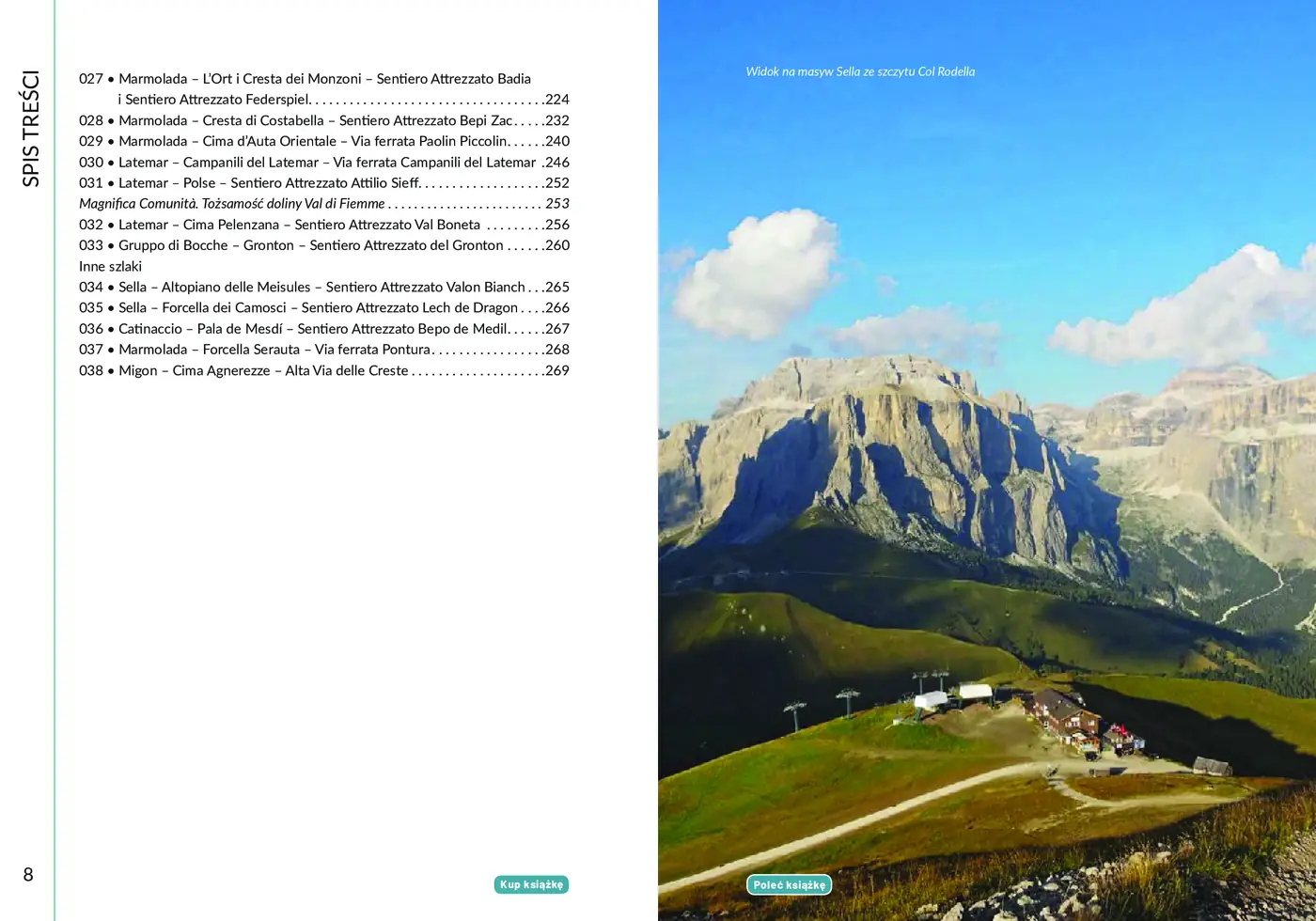 Fragment „Najpiękniejsze ferraty. Dolomity. Marmolada. Sassolungo. Sella. Sciliar. Catinaccio. Latemar” — strona 4 z 10