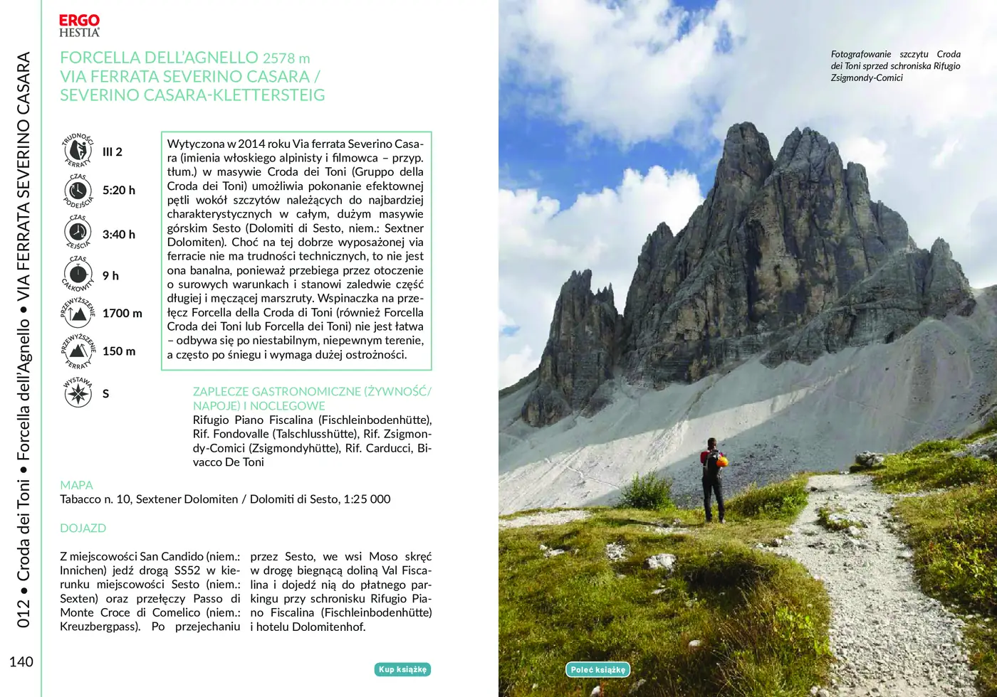 Fragment „Najpiękniejsze Ferraty. Dolomity.Tre Cime di Lavaredo, Popera, Conturines, Odle, Putia, Puez” — strona 5 z 11
