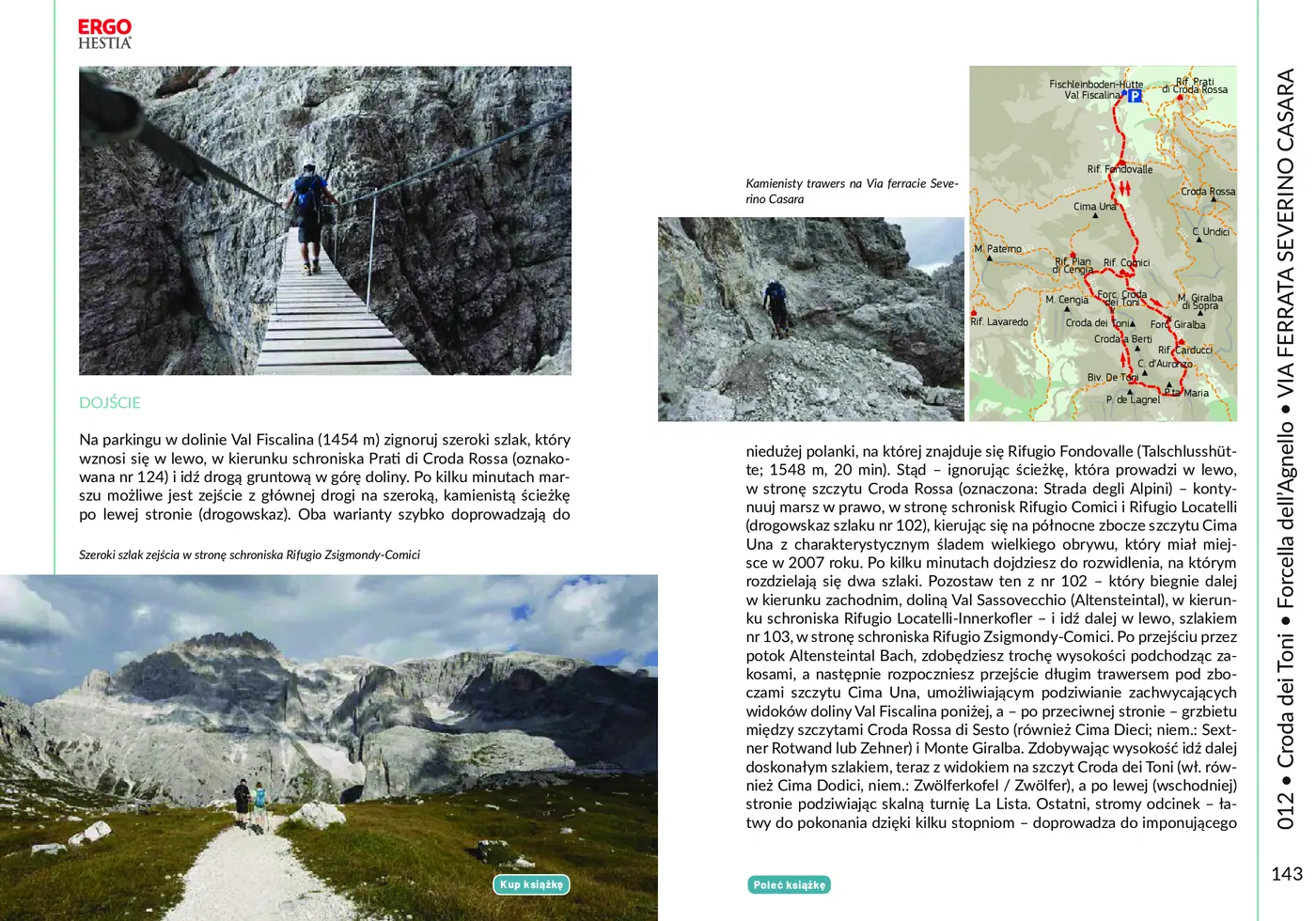 Fragment „Najpiękniejsze Ferraty. Dolomity.Tre Cime di Lavaredo, Popera, Conturines, Odle, Putia, Puez” — strona 6 z 11