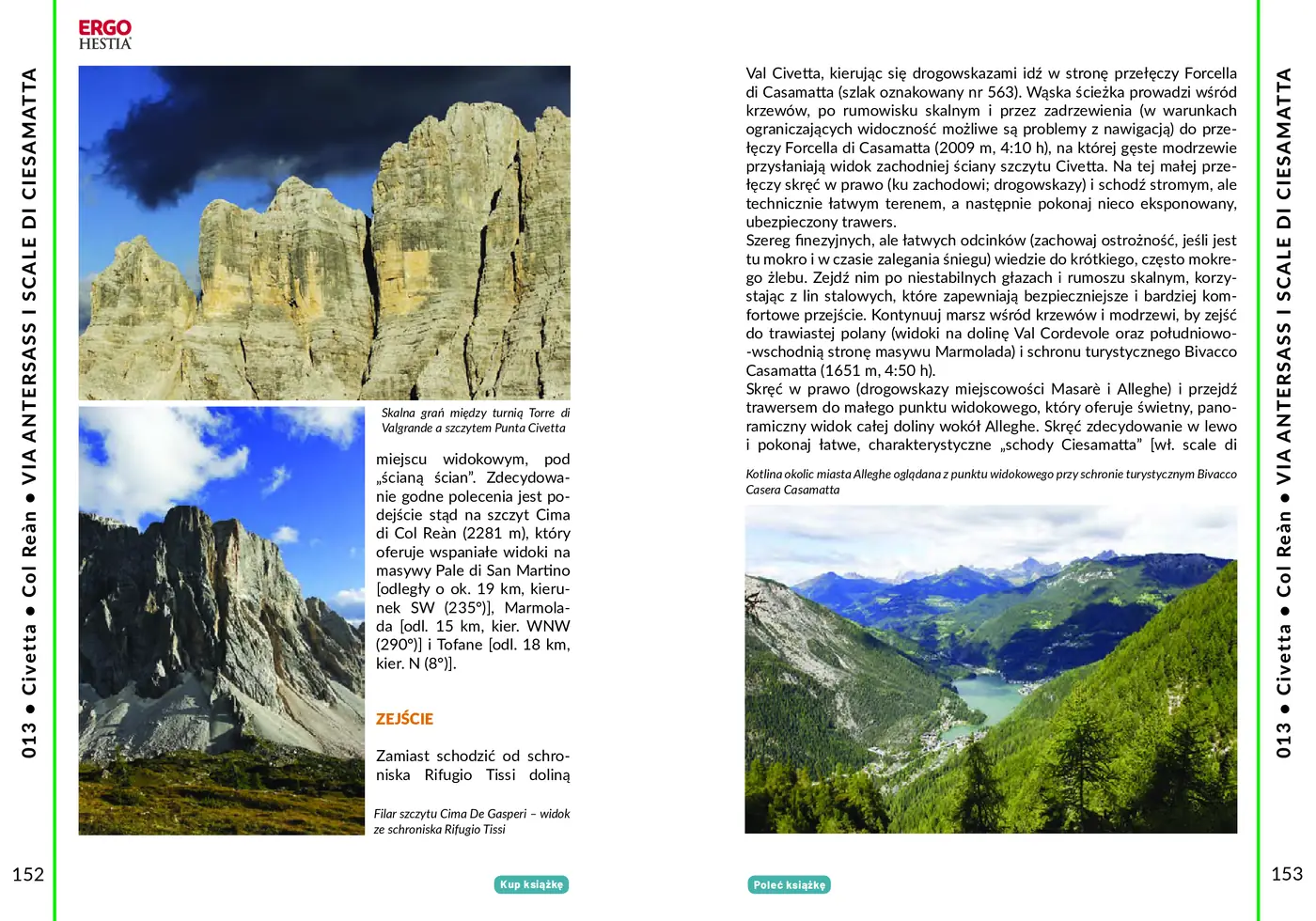 Fragment „Najpiękniejsze ferraty. Dolomity: Civetta-Moiazza, Pelmo, Marmarole, Antelao, Bosconero, Schiara” — strona 6 z 10