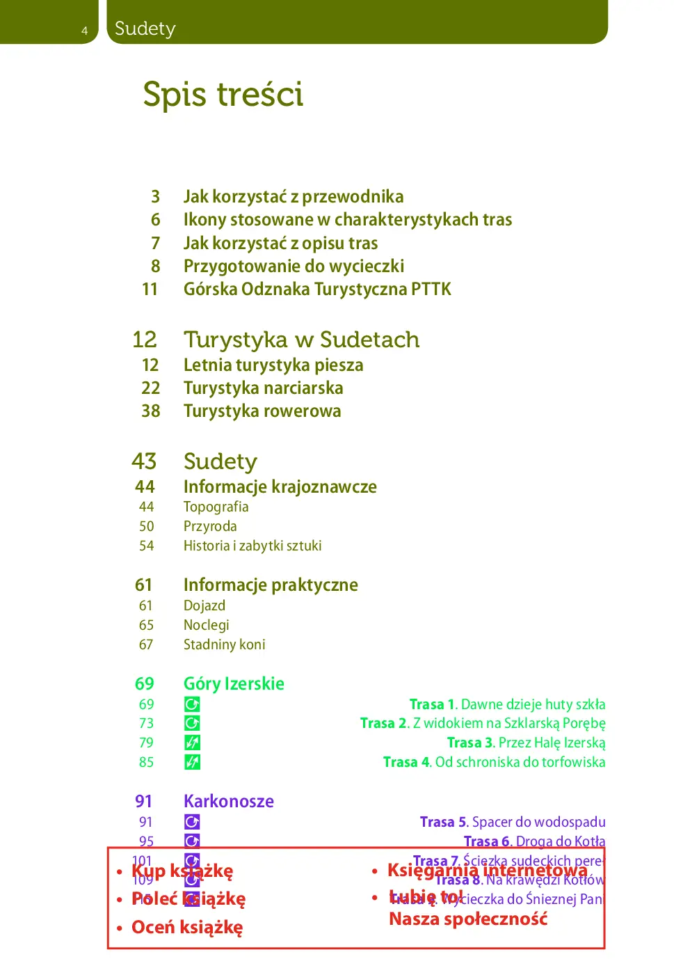 Fragment „Sudety. Przewodniki z górskiej półki. Wydanie 4” — strona 2 z 22