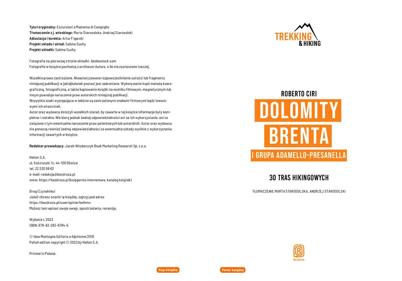 Fragment „Dolomity Brenta i grupa Adamello-Presanella. 30 tras hikingowych” — strona 2 z 9
