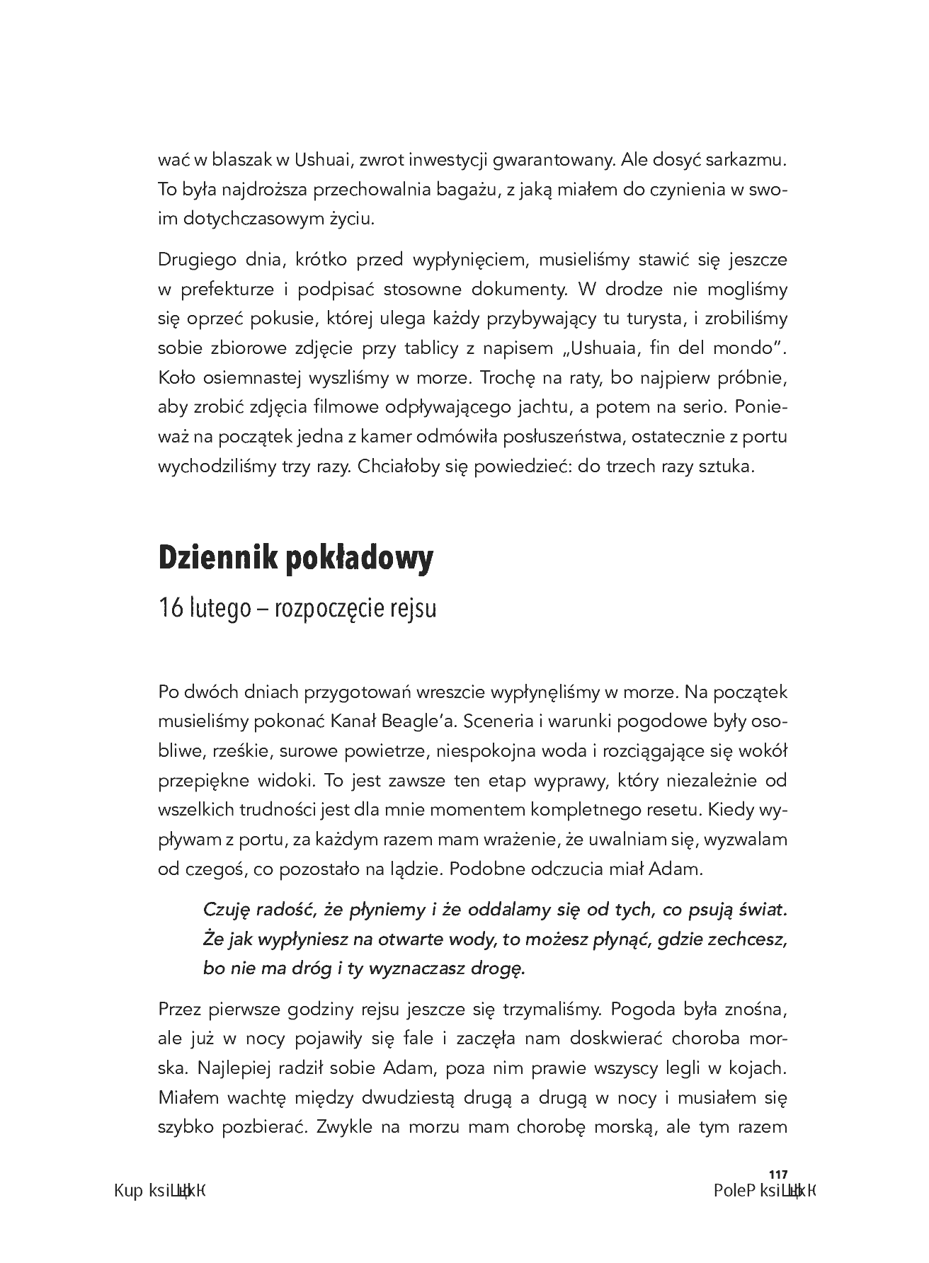 Fragment „Trzy Sztuki w Antarktyce. Pierwsza artystyczna wyprawa polskich twórców do Antarktyki” — strona 19 z 24