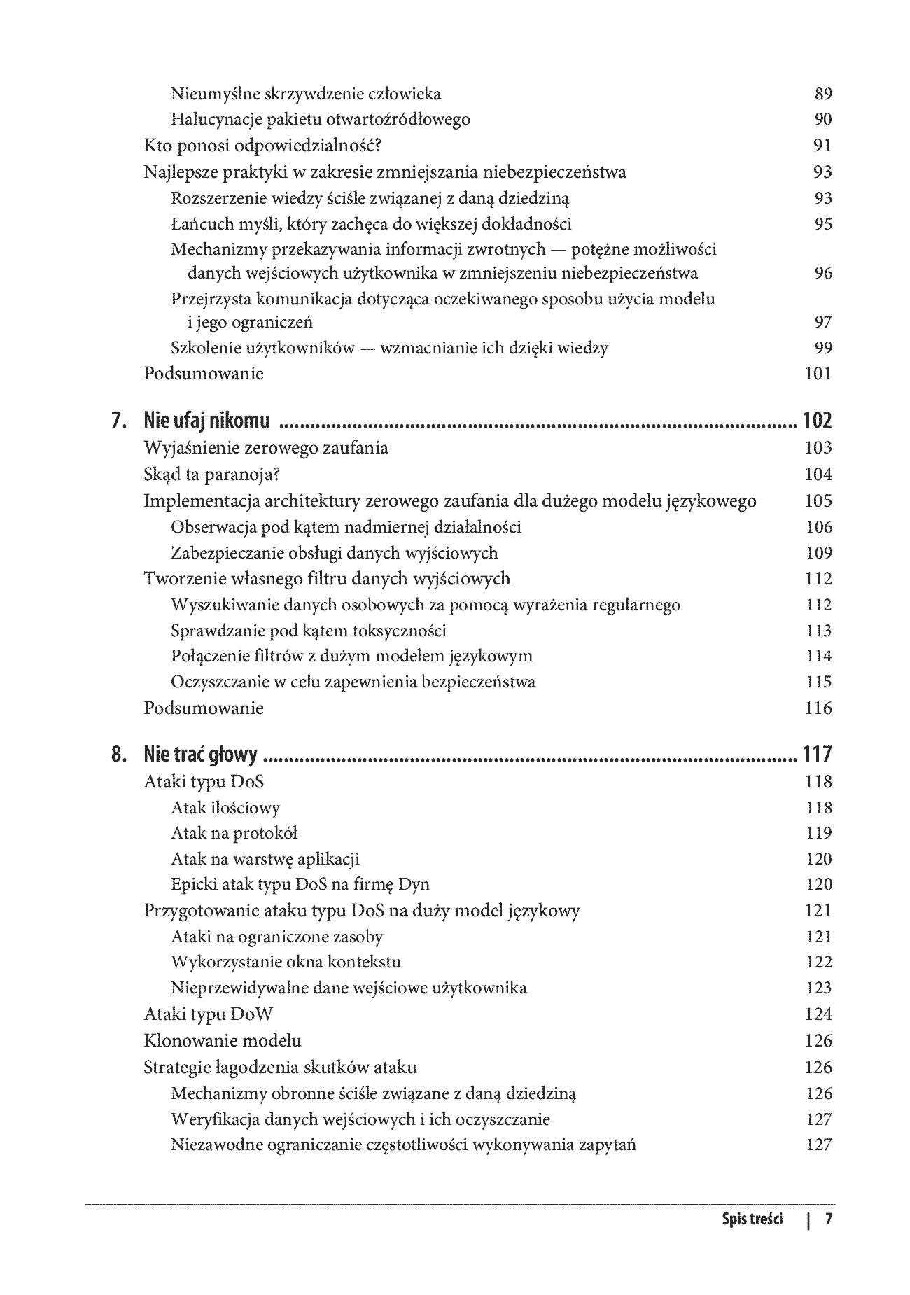 Fragment „Bezpieczeństwo aplikacji LLM. Niezbędnik dla programistów, projektantów i red teamów” — strona 5 z 26