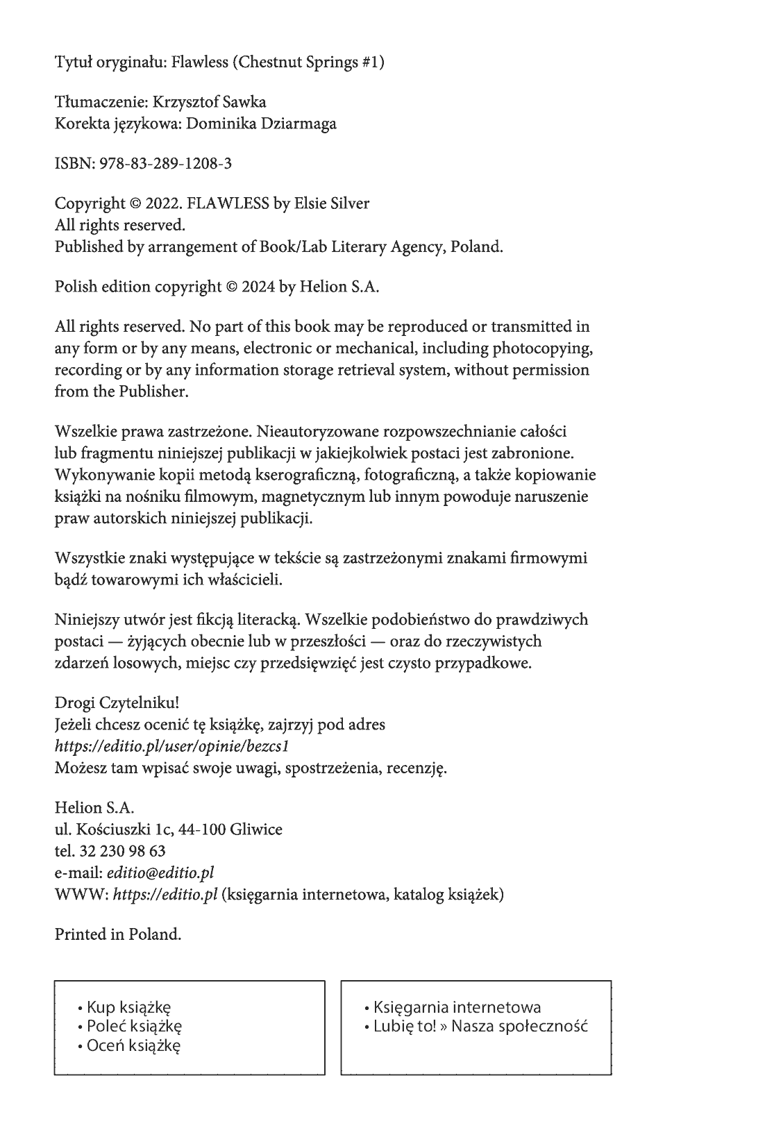 Fragment „Bez skazy. Chestnut Springs #1” — strona 2 z 12