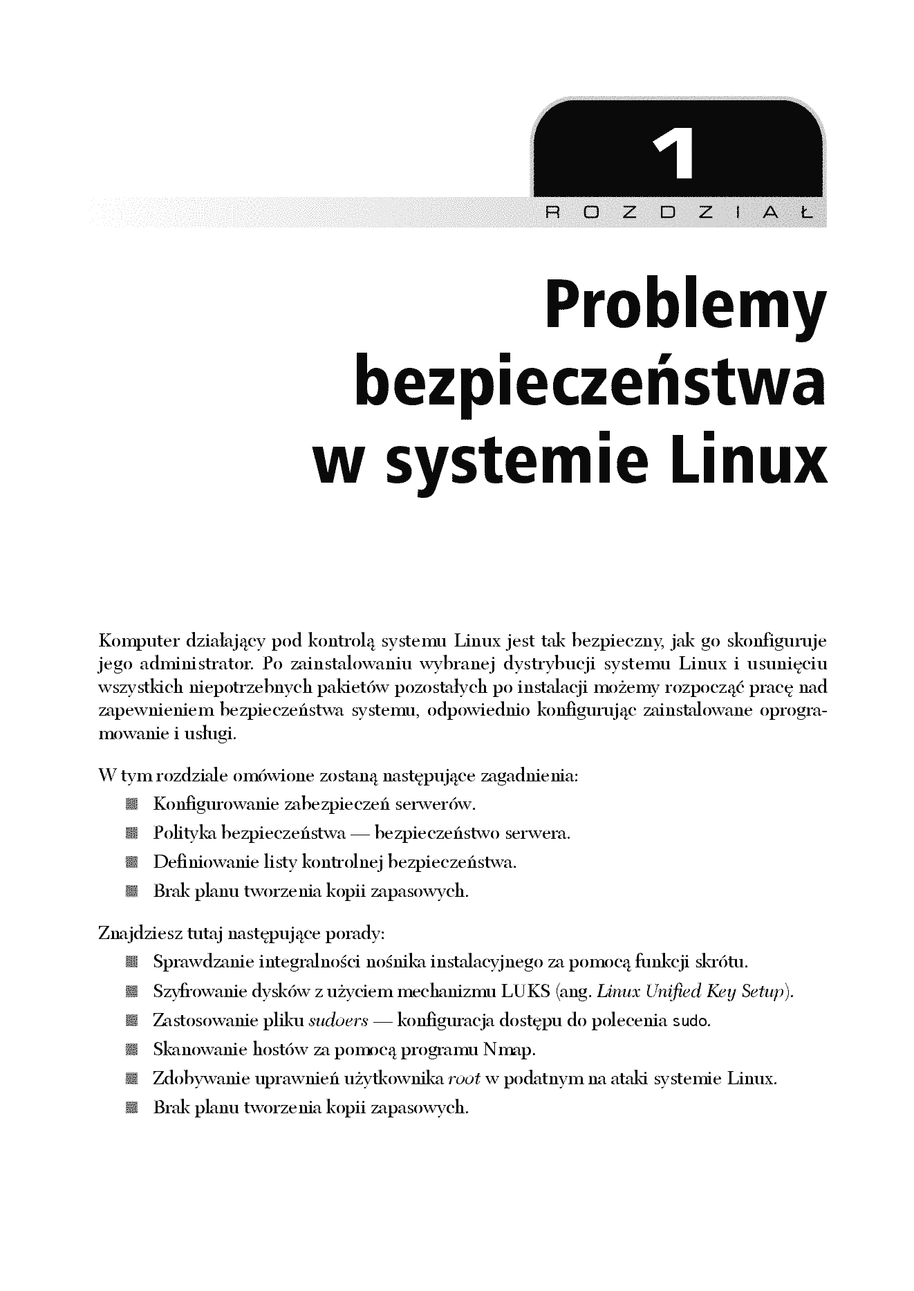 Fragment „Bezpieczeństwo systemu Linux w praktyce. Receptury. Wydanie II” — strona 13 z 30