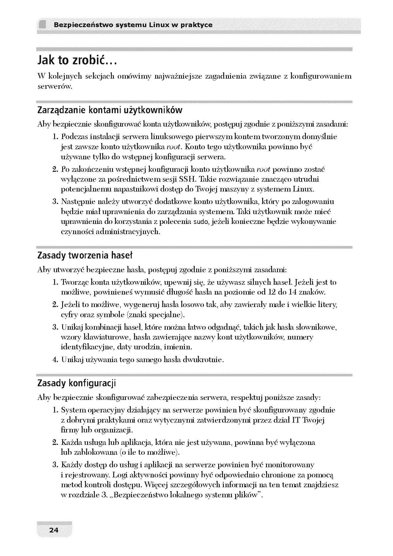 Fragment „Bezpieczeństwo systemu Linux w praktyce. Receptury. Wydanie II” — strona 16 z 30