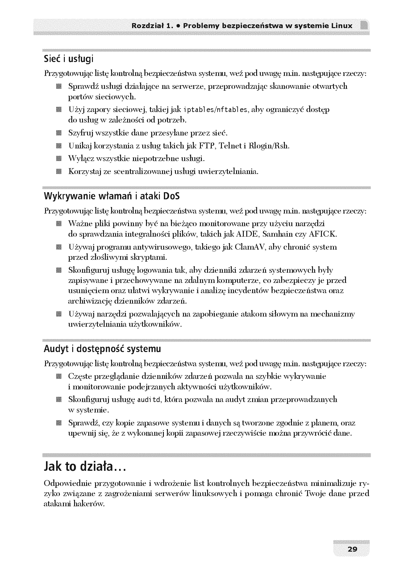 Fragment „Bezpieczeństwo systemu Linux w praktyce. Receptury. Wydanie II” — strona 21 z 30