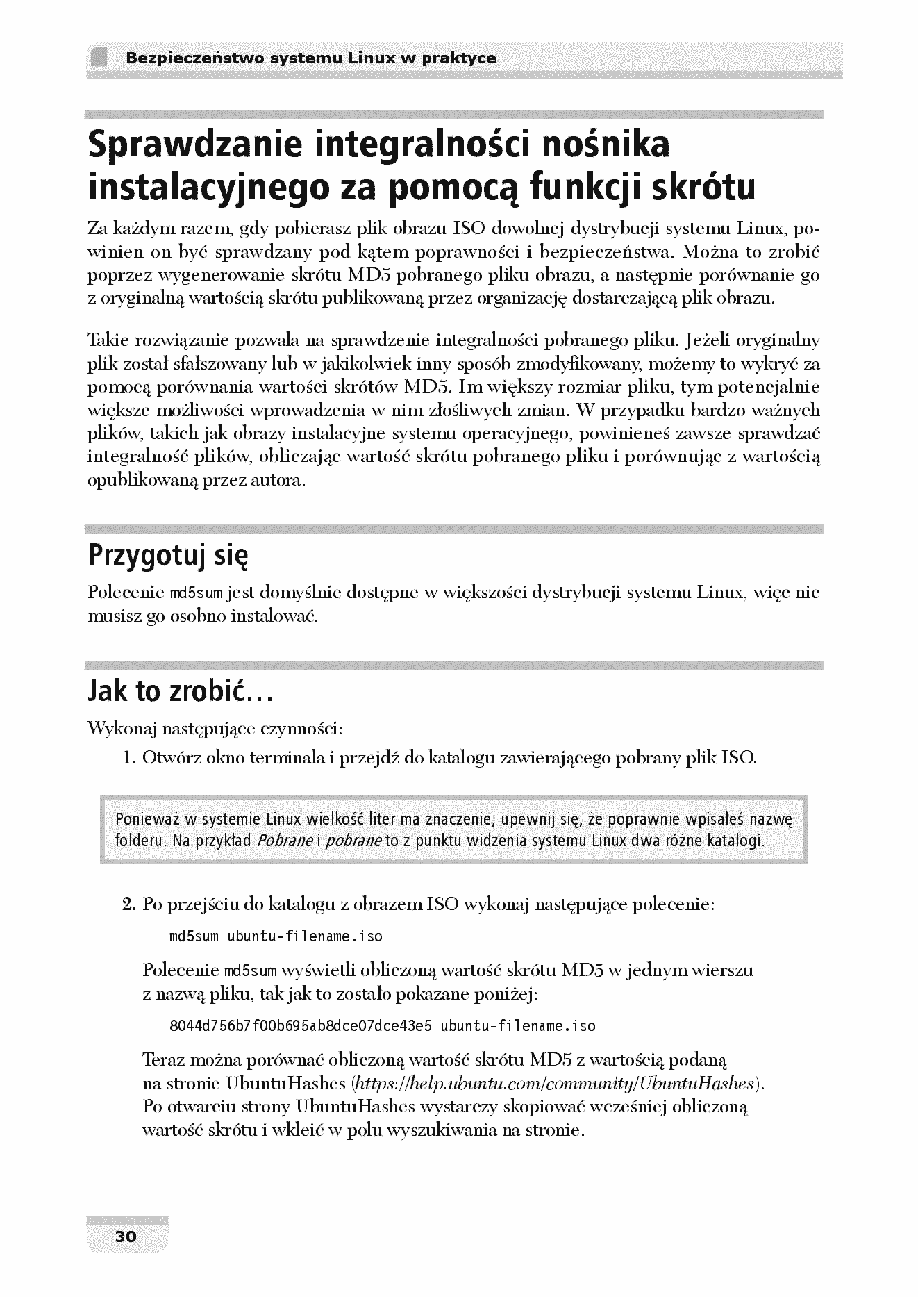Fragment „Bezpieczeństwo systemu Linux w praktyce. Receptury. Wydanie II” — strona 22 z 30