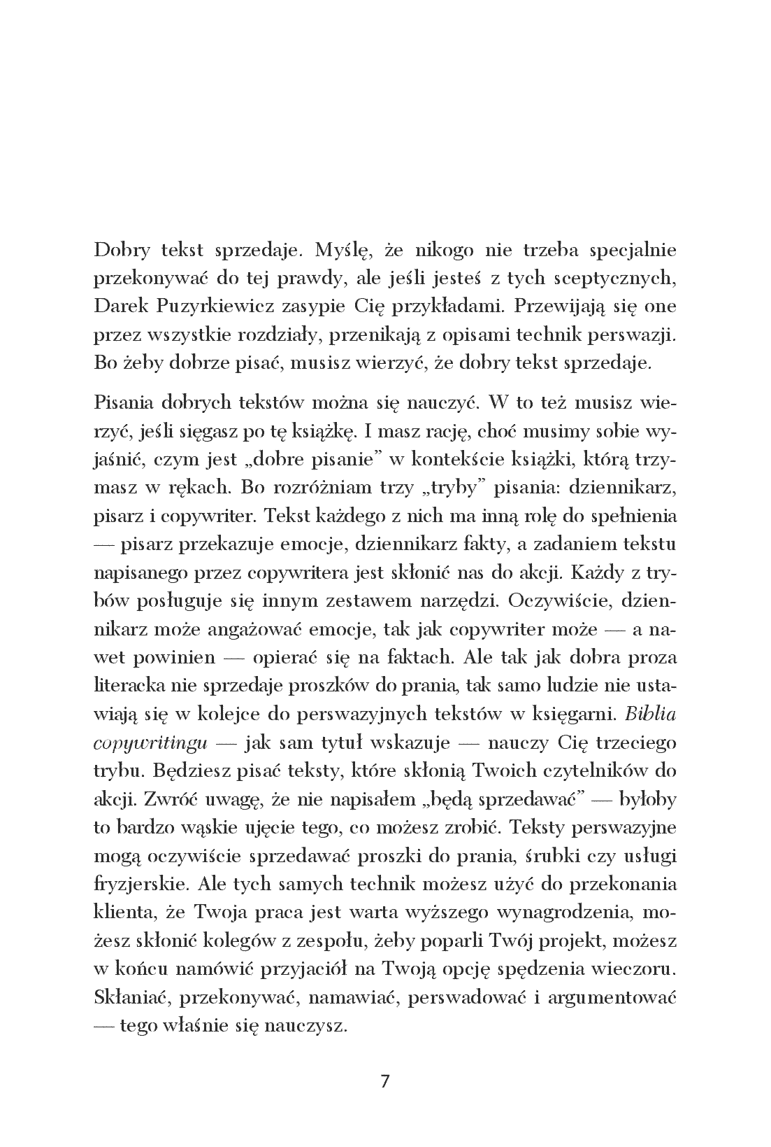Fragment „Biblia copywritingu. Wydanie II poszerzone” — strona 7 z 14
