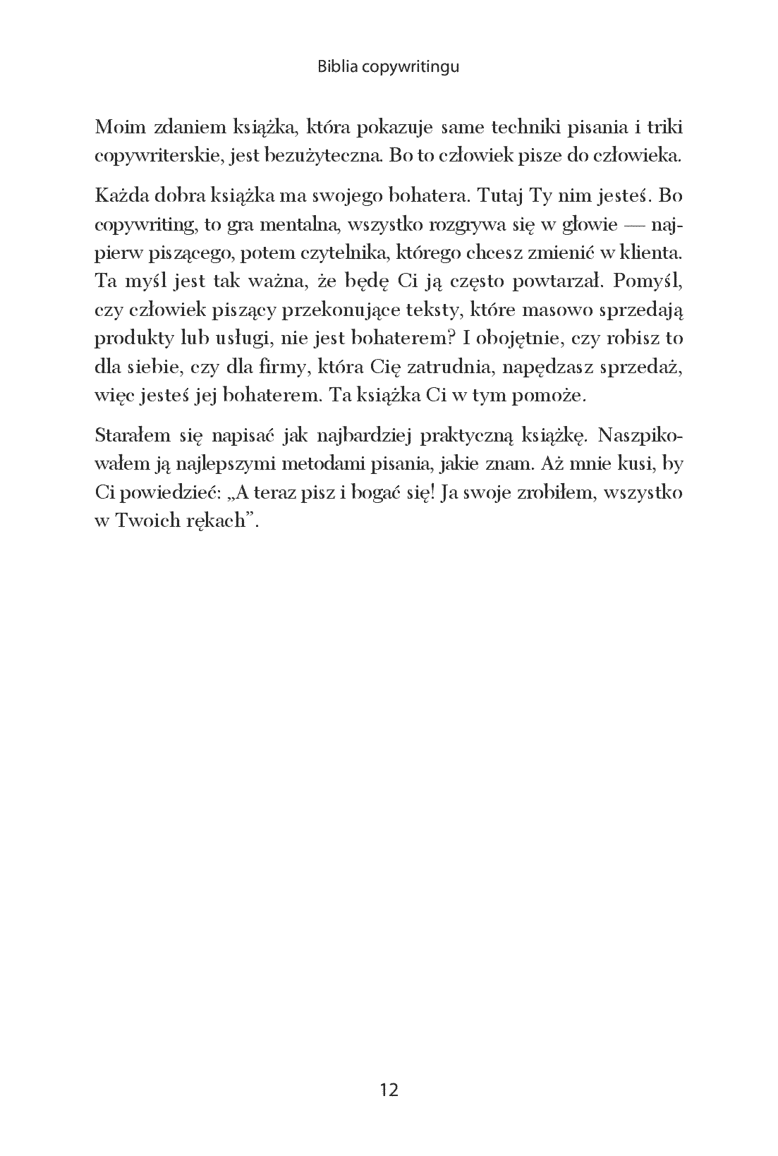 Fragment „Biblia copywritingu. Wydanie II poszerzone” — strona 12 z 14