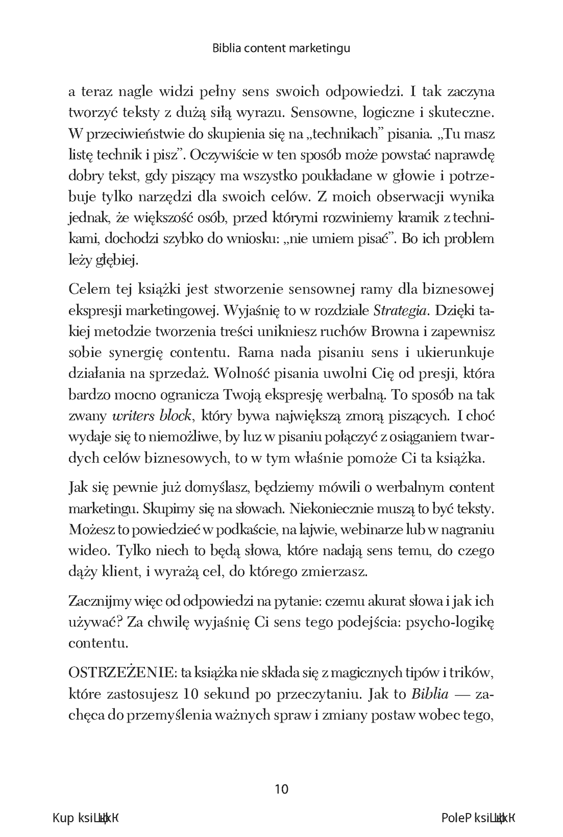 Fragment „Biblia content marketingu” — strona 10 z 18