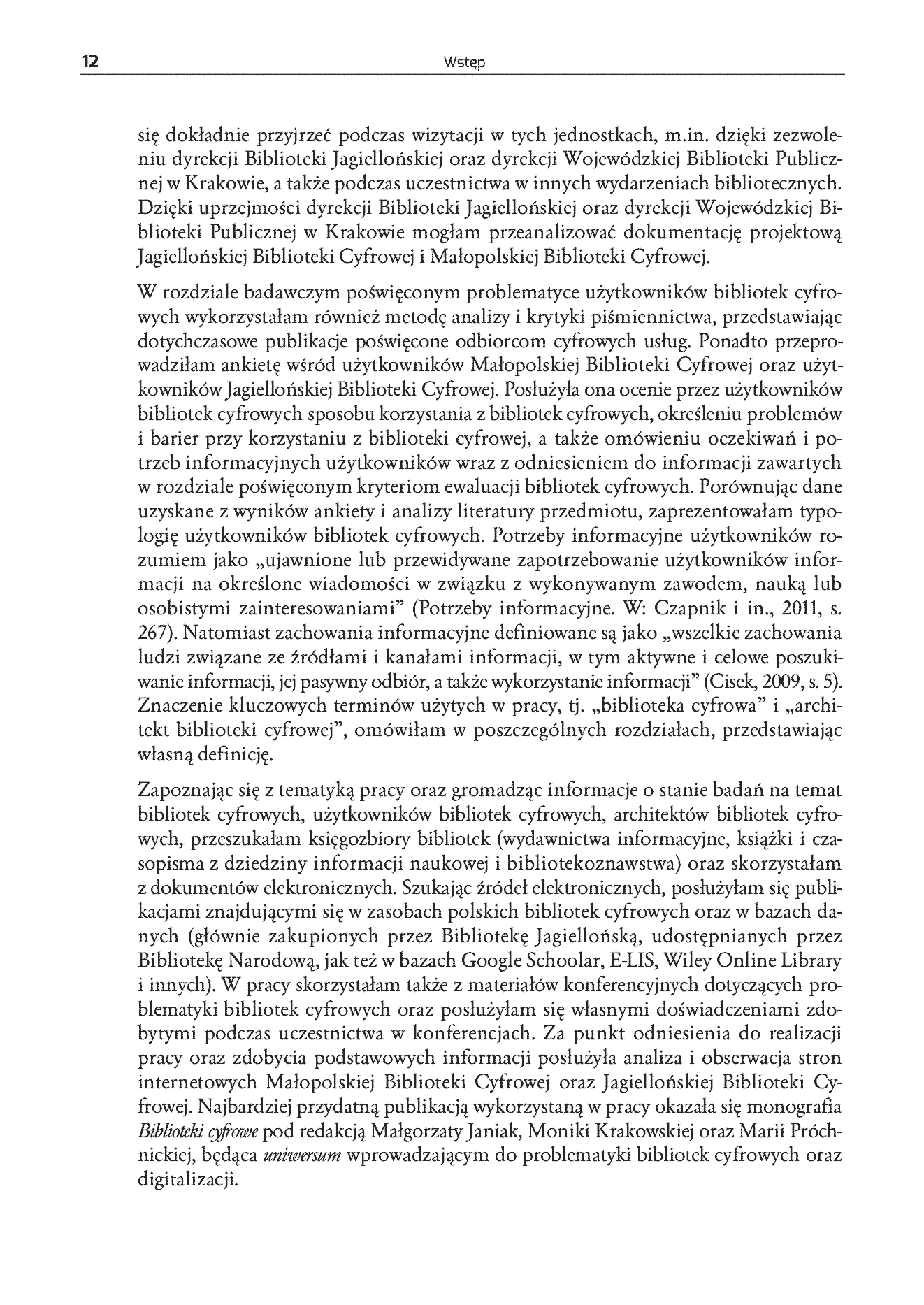 Fragment „Biblioteki cyfrowe: tworzenie, zarządzanie, odbiór” — strona 8 z 12