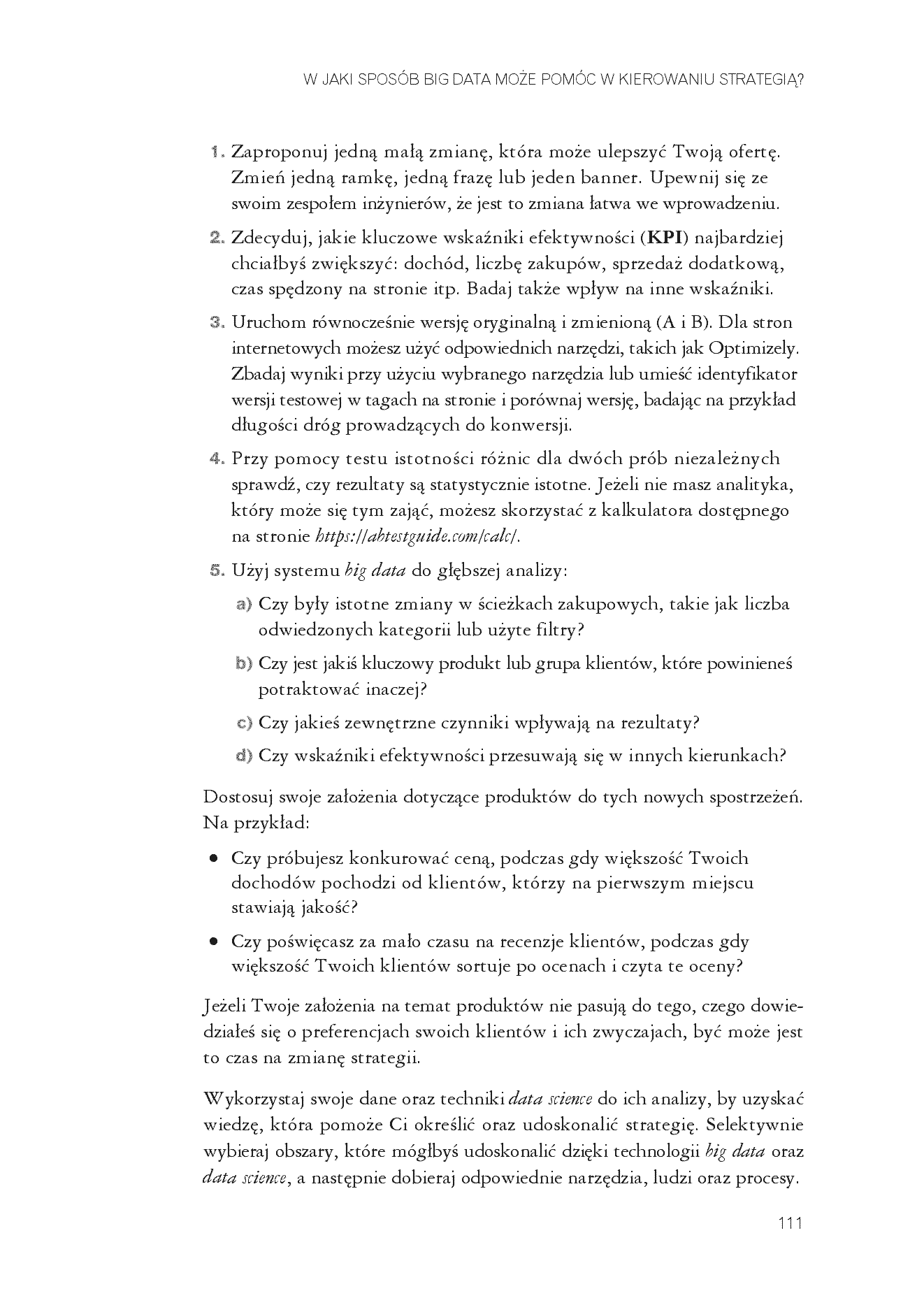 Fragment „Big data, nauka o danych i AI bez tajemnic. Podejmuj lepsze decyzje i rozwijaj swój biznes!” — strona 21 z 30