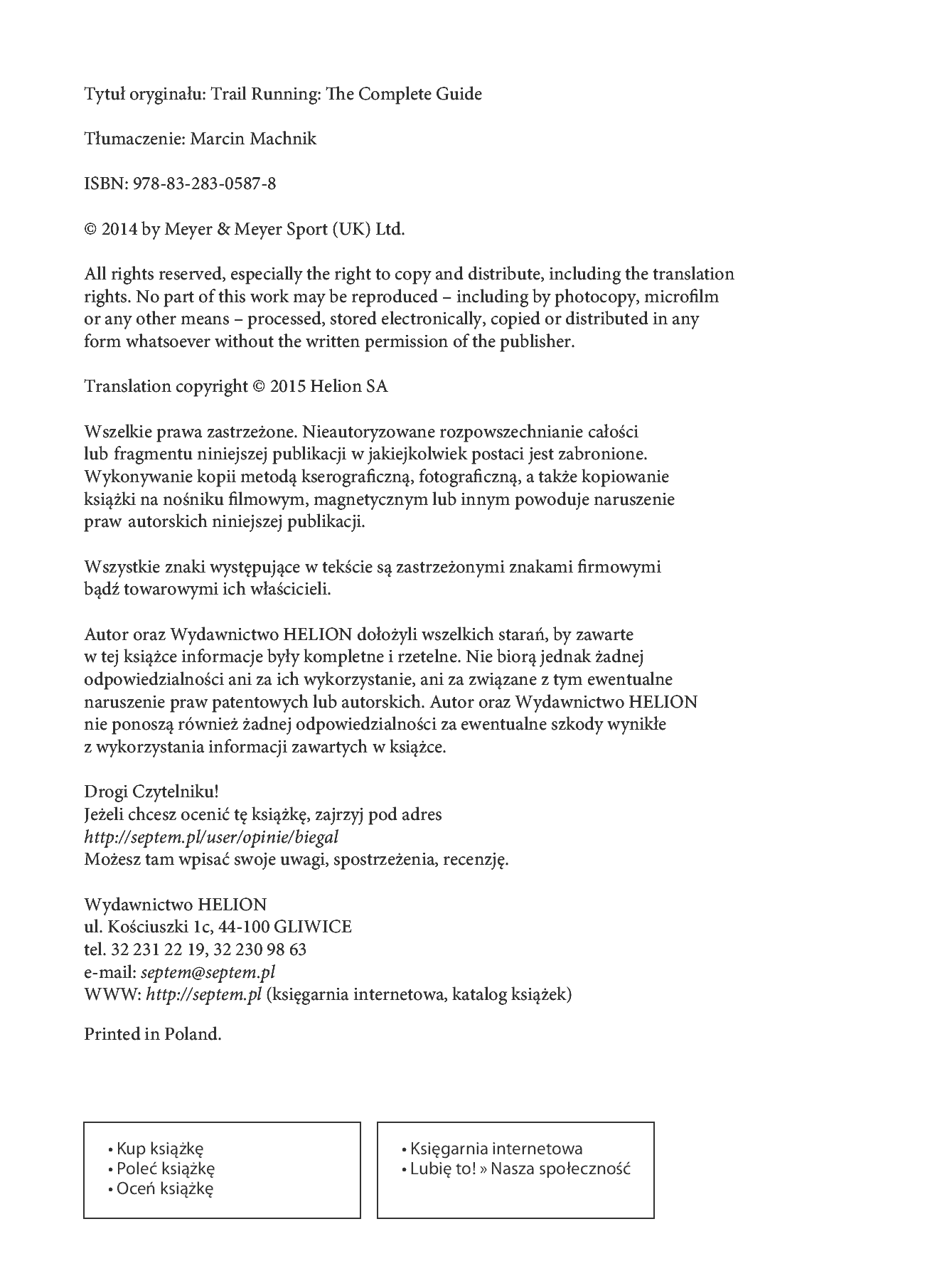 Fragment „Biegi przełajowe. Trening metodą Gallowaya” — strona 2 z 20