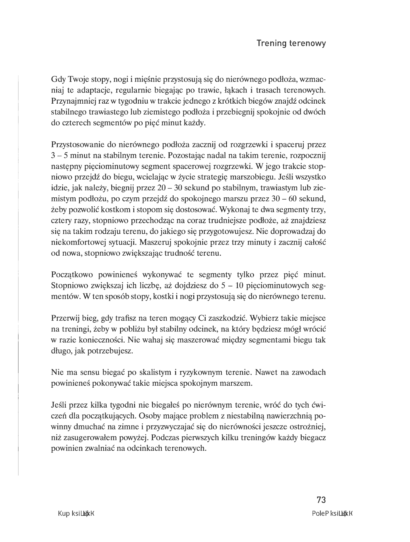 Fragment „Biegi przełajowe. Trening metodą Gallowaya” — strona 17 z 20