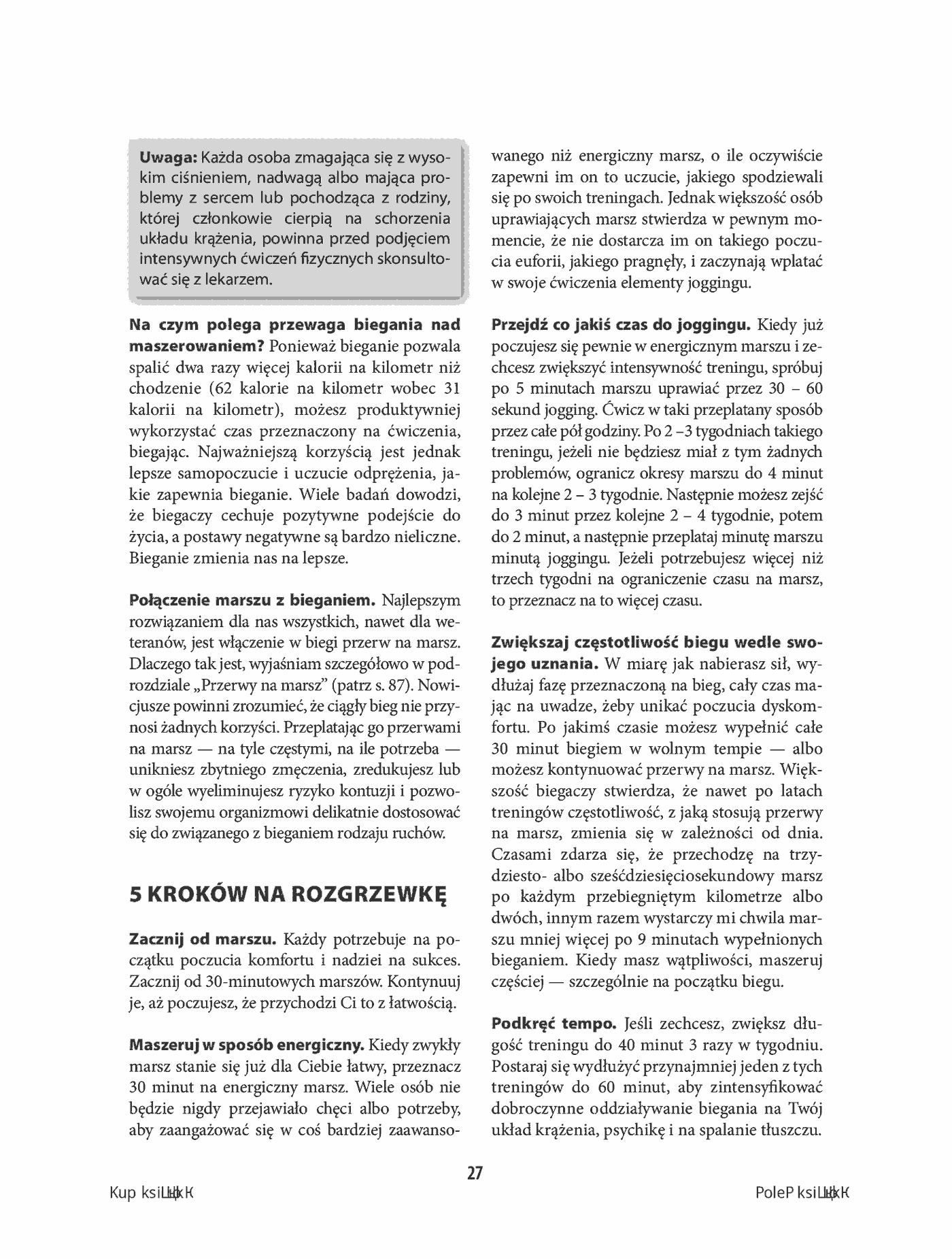 Fragment „Bieganie metodą Gallowaya. Ciesz się dobrym zdrowiem i doskonałą formą!” — strona 7 z 10