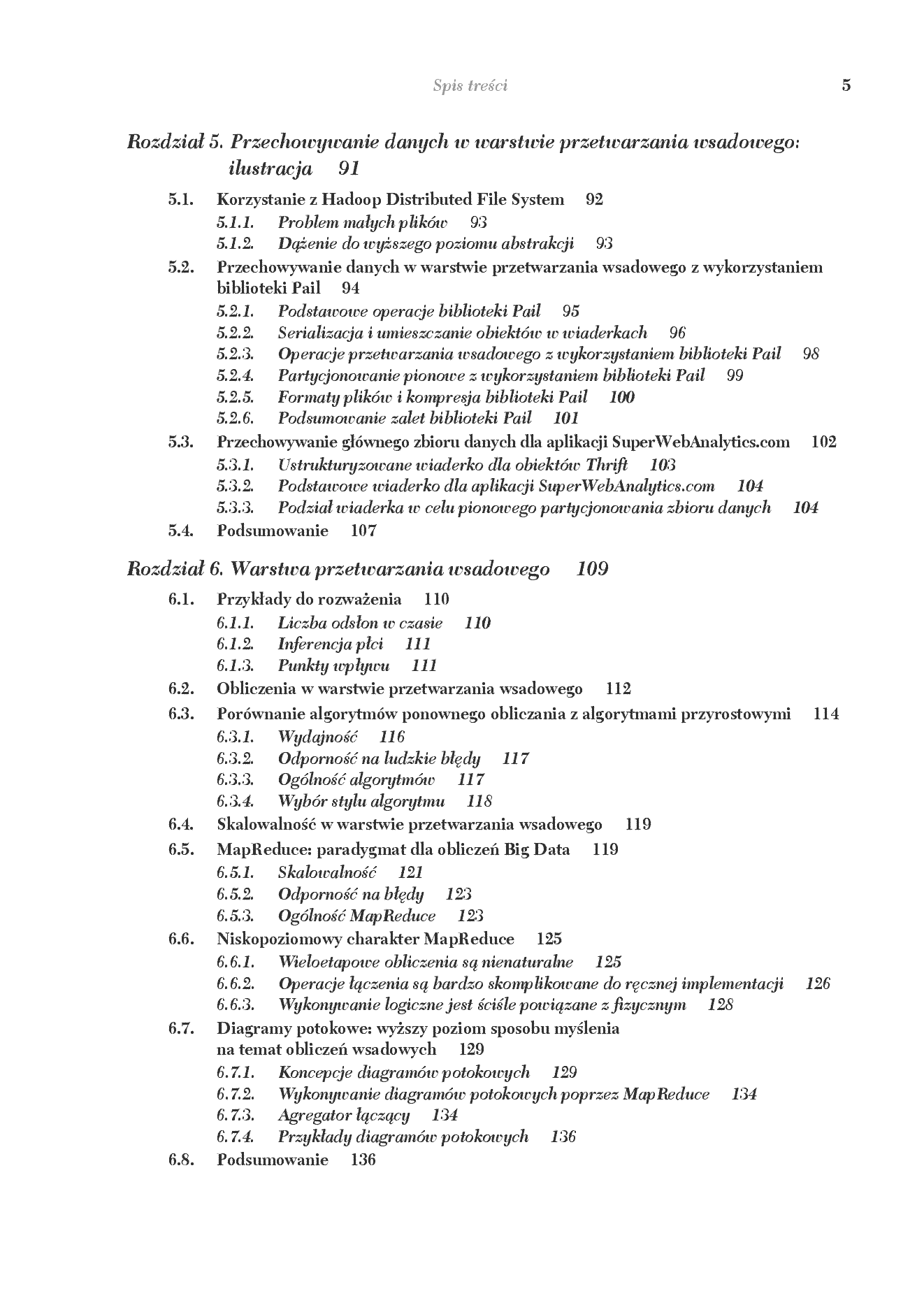 Fragment „Big Data. Najlepsze praktyki budowy skalowalnych systemów obsługi danych w czasie rzeczywistym” — strona 5 z 30