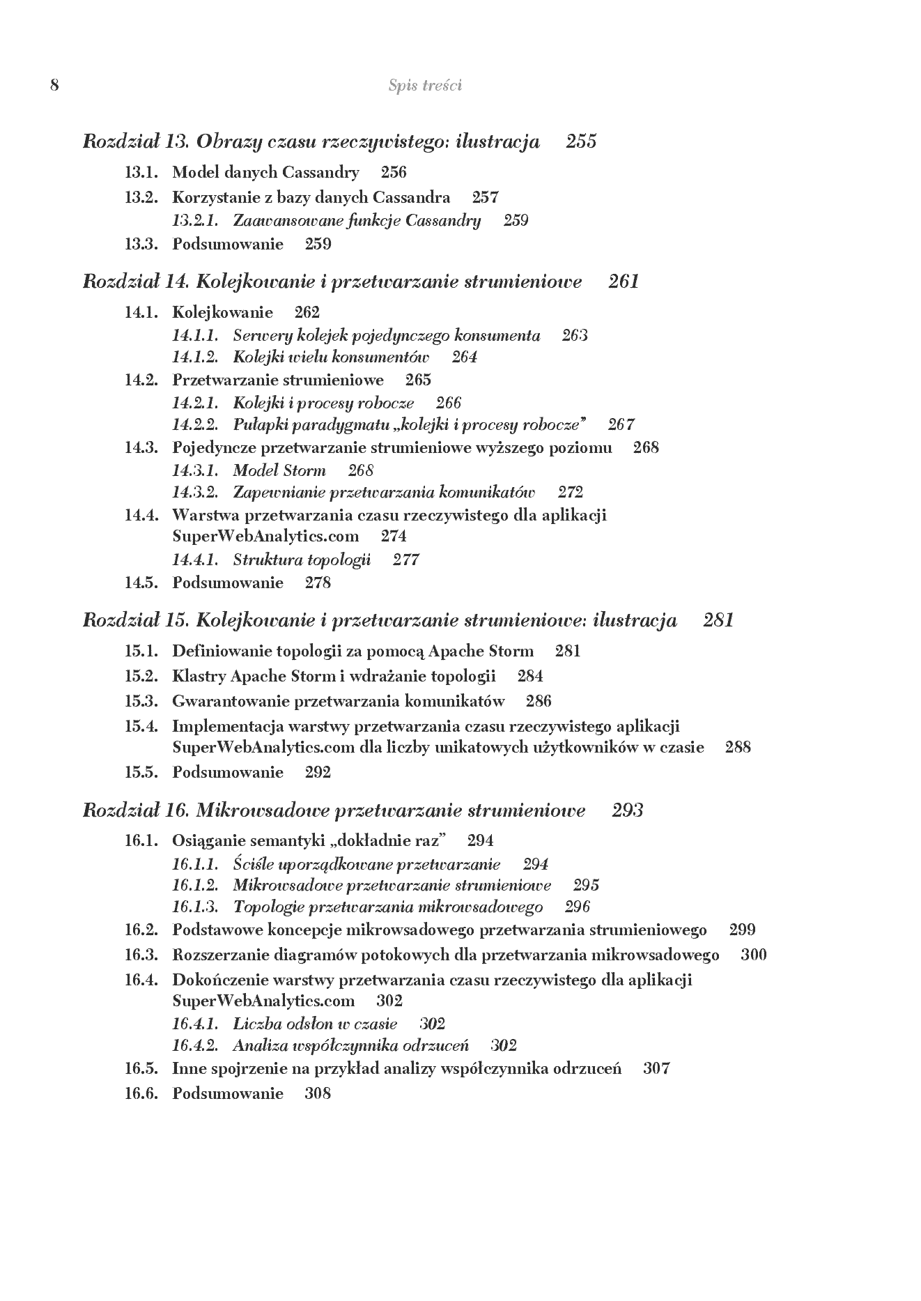 Fragment „Big Data. Najlepsze praktyki budowy skalowalnych systemów obsługi danych w czasie rzeczywistym” — strona 8 z 30