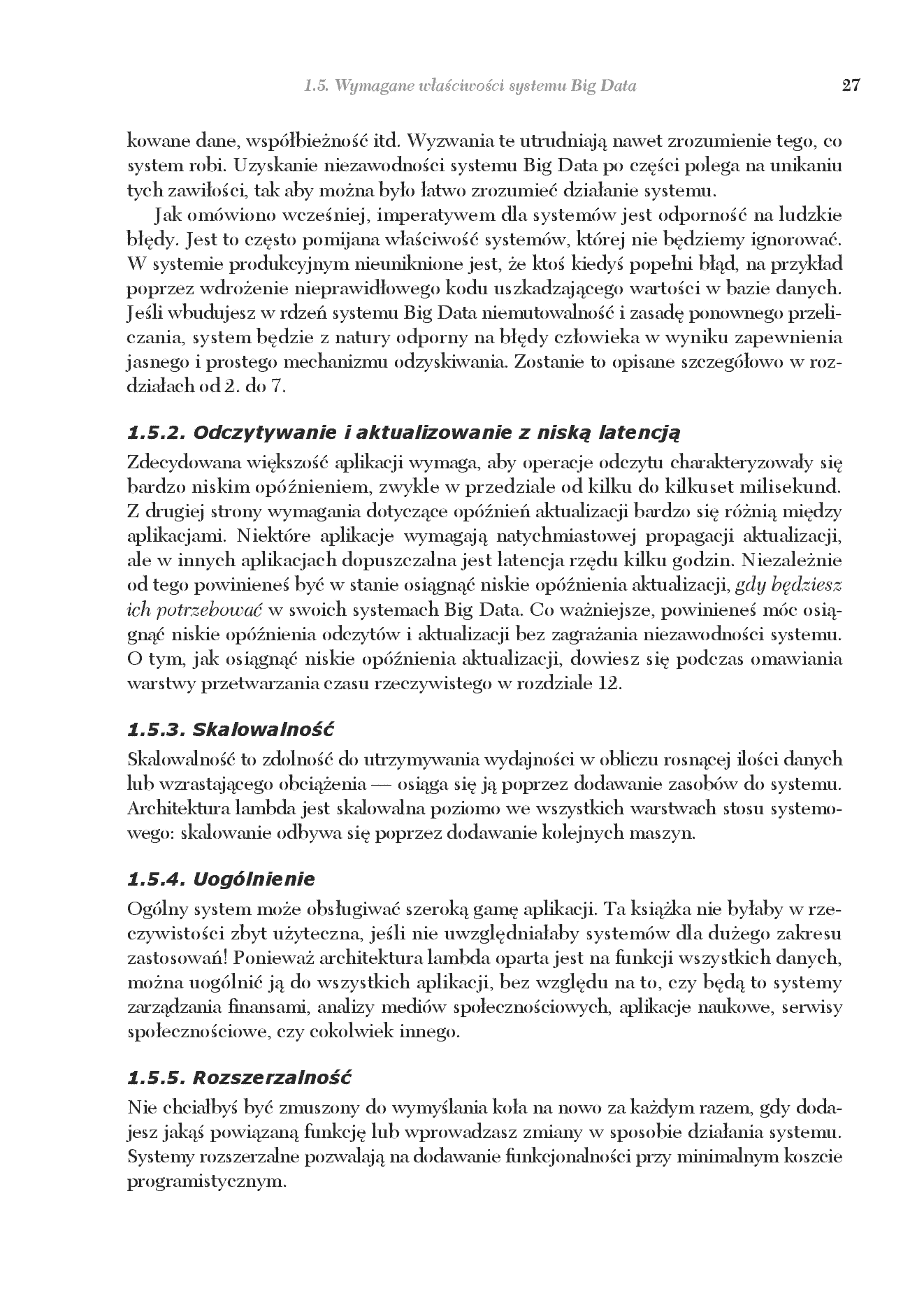 Fragment „Big Data. Najlepsze praktyki budowy skalowalnych systemów obsługi danych w czasie rzeczywistym” — strona 19 z 30