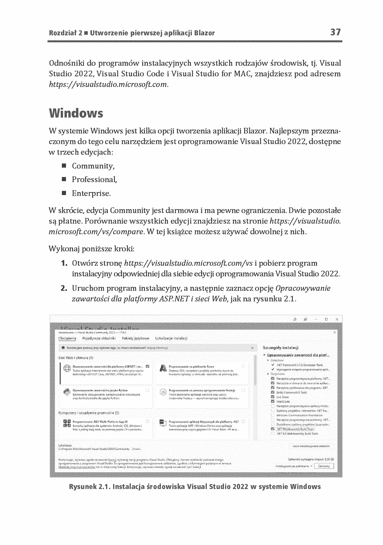 Fragment „Platforma Blazor. Praktyczny przewodnik. Jak tworzyć interaktywne aplikacje internetowe z C# i .NET 7. Wydanie II” — strona 13 z 30