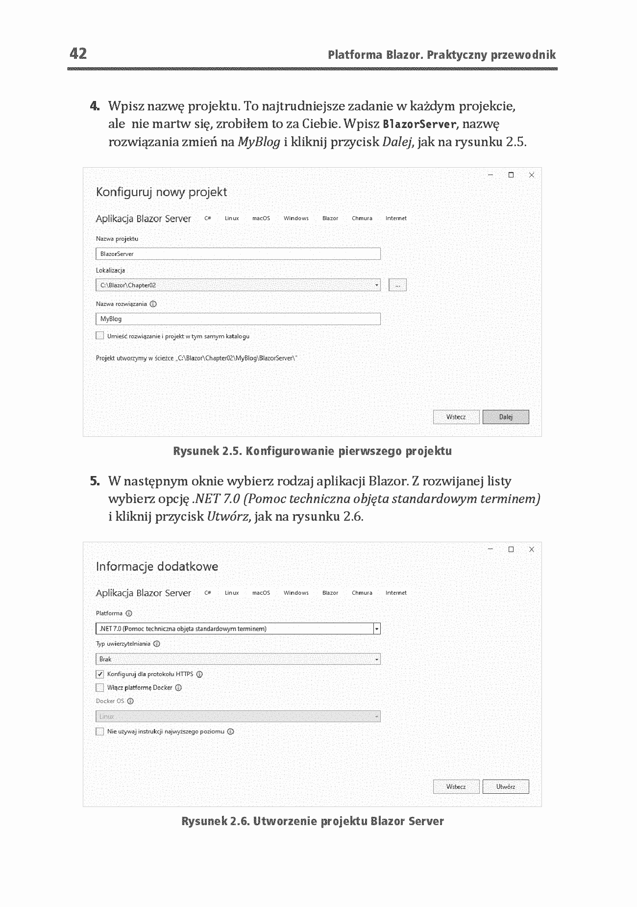 Fragment „Platforma Blazor. Praktyczny przewodnik. Jak tworzyć interaktywne aplikacje internetowe z C# i .NET 7. Wydanie II” — strona 18 z 30
