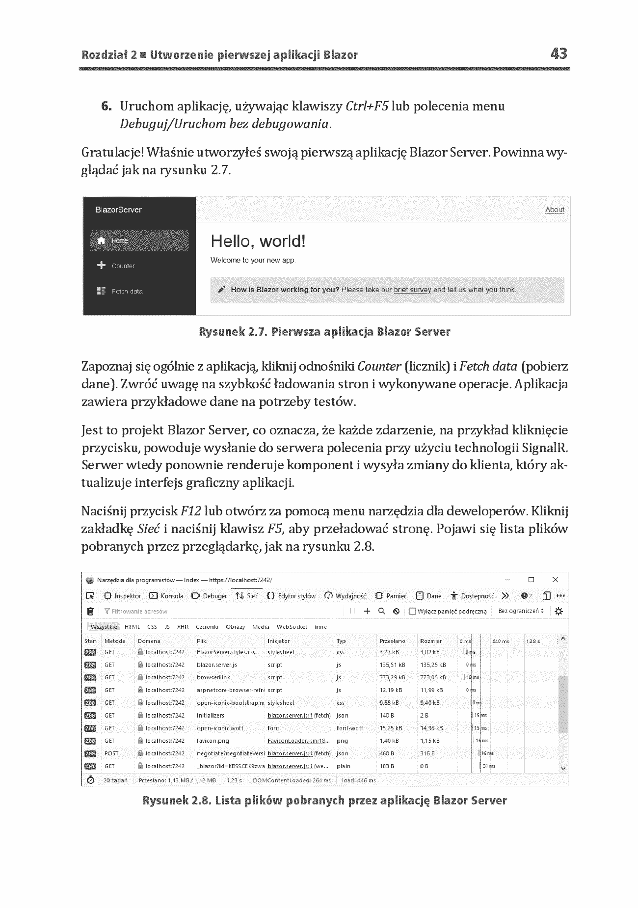Fragment „Platforma Blazor. Praktyczny przewodnik. Jak tworzyć interaktywne aplikacje internetowe z C# i .NET 7. Wydanie II” — strona 19 z 30