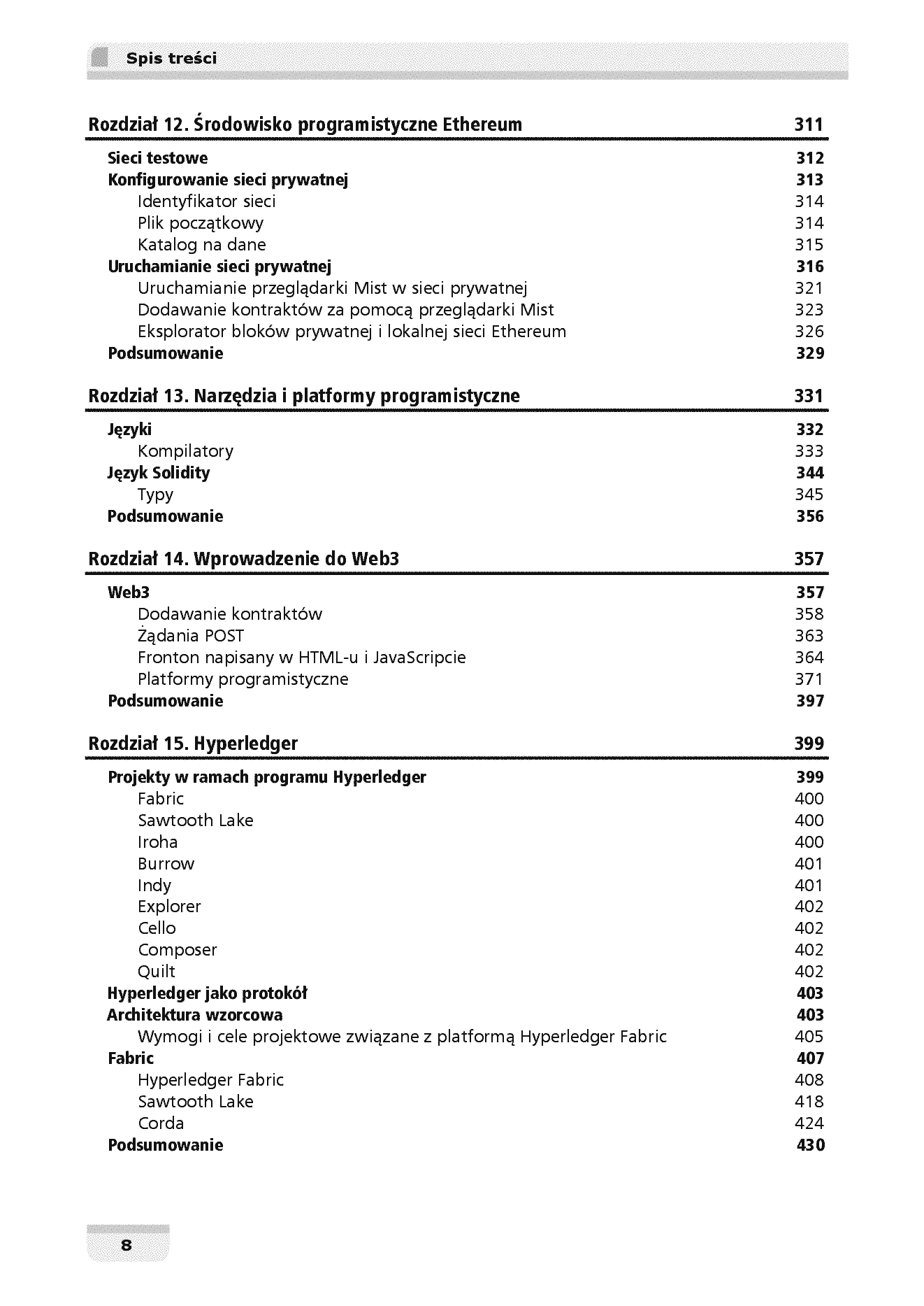 Fragment „Blockchain. Zaawansowane zastosowania łańcucha bloków. Wydanie II” — strona 8 z 30