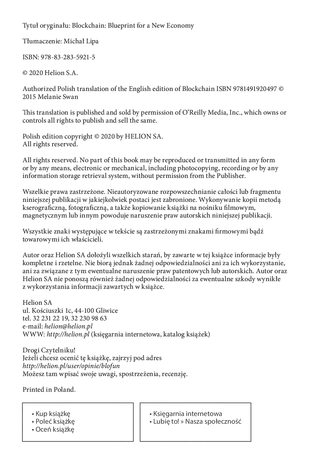 Fragment „Blockchain. Fundament nowej gospodarki” — strona 2 z 26