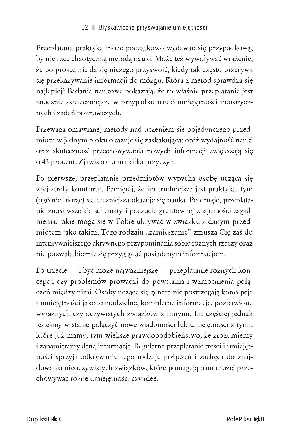 Fragment „Błyskawiczne przyswajanie umiejętności. Naukowe metody zapamiętywania i doskonalenia wiedzy” — strona 12 z 30