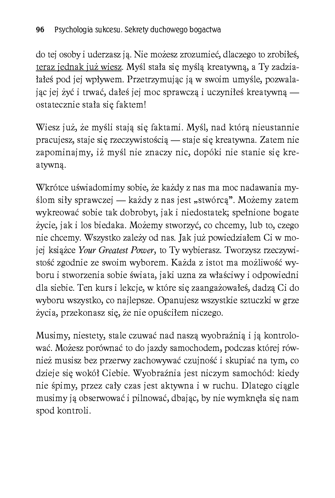 Fragment „Psychologia sukcesu. Sekrety duchowego bogactwa” — strona 6 z 13