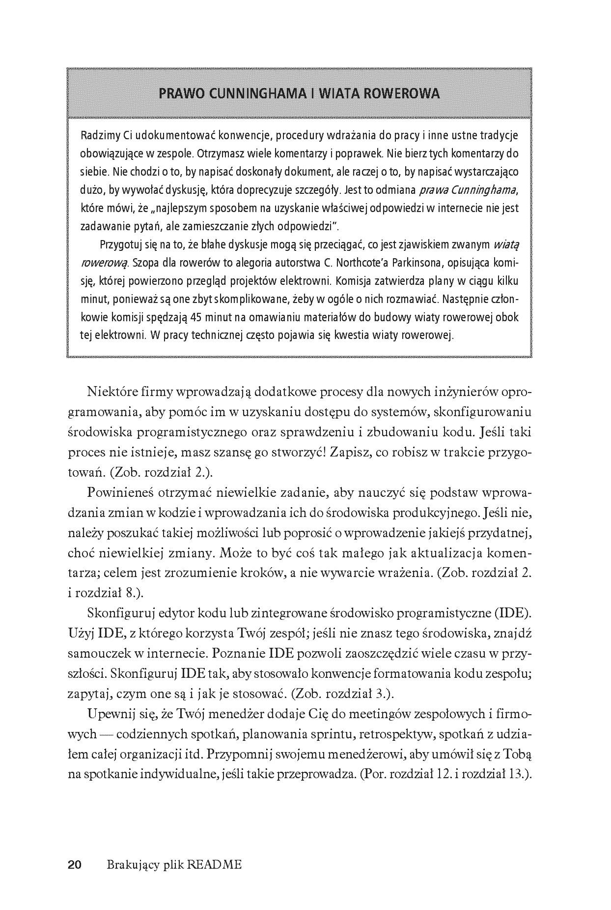 Fragment „Brakujący plik README. Przewodnik dla początkujących inżynierów oprogramowania” — strona 14 z 20