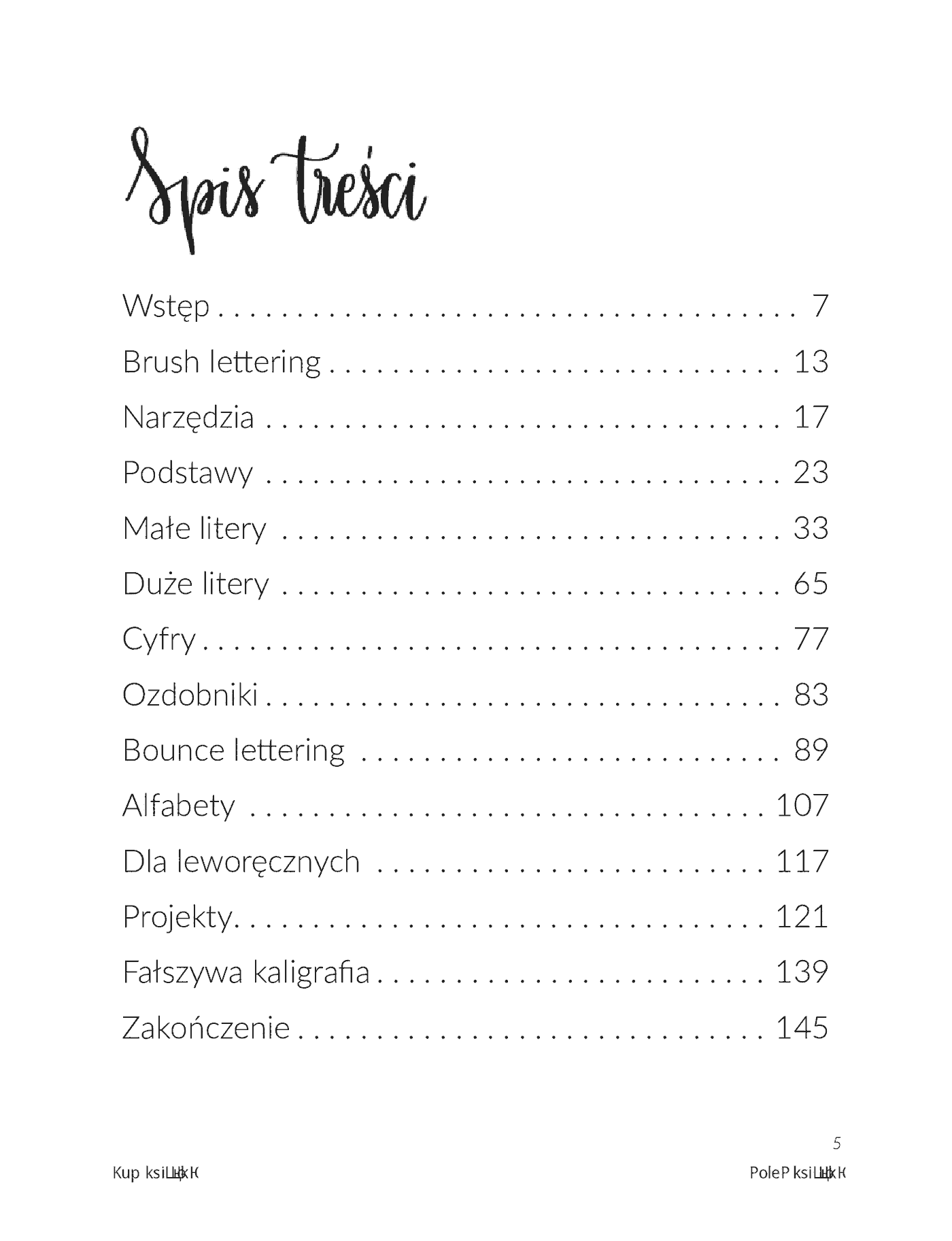Fragment „Brush lettering dla początkujących” — strona 5 z 18