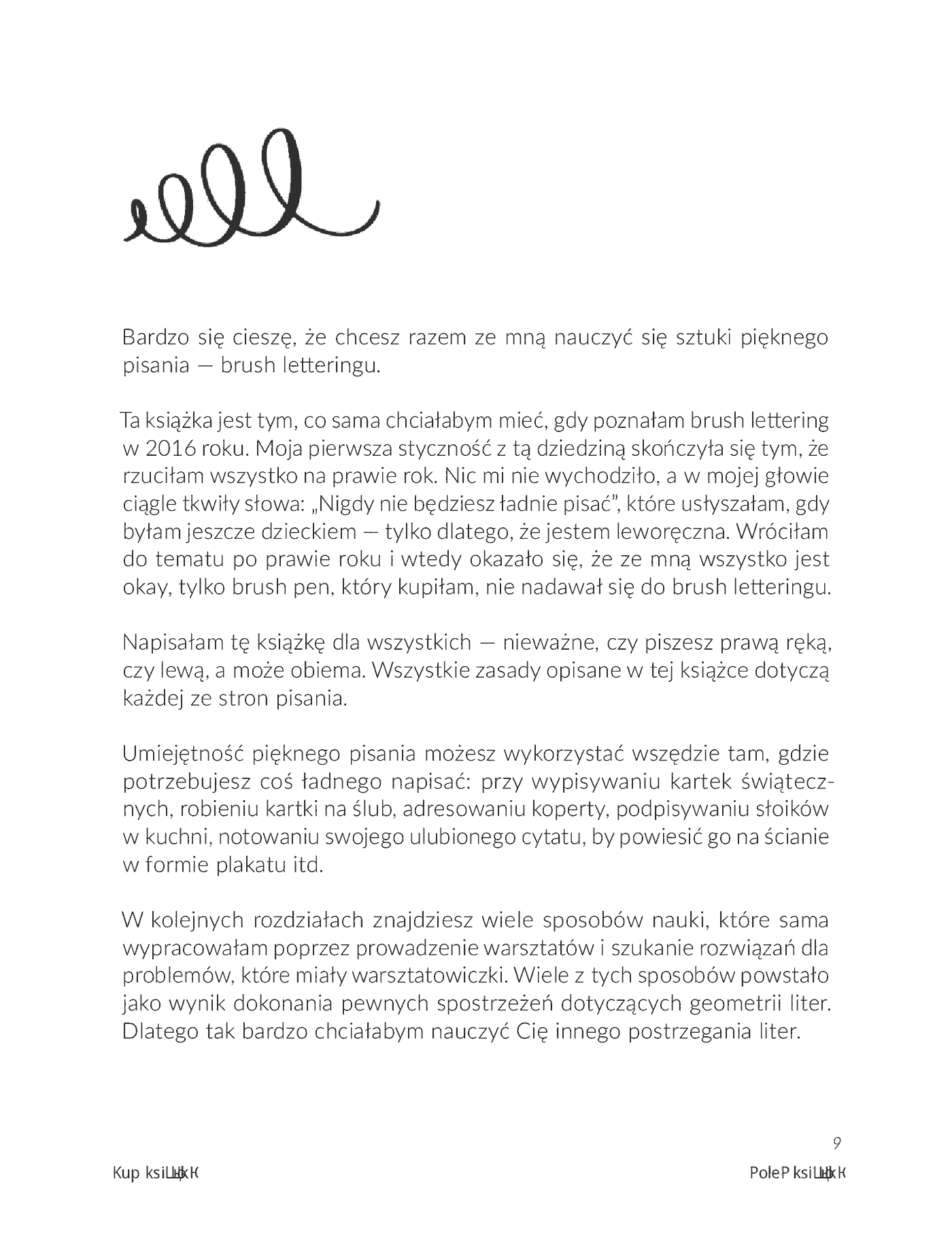 Fragment „Brush lettering dla początkujących” — strona 9 z 18