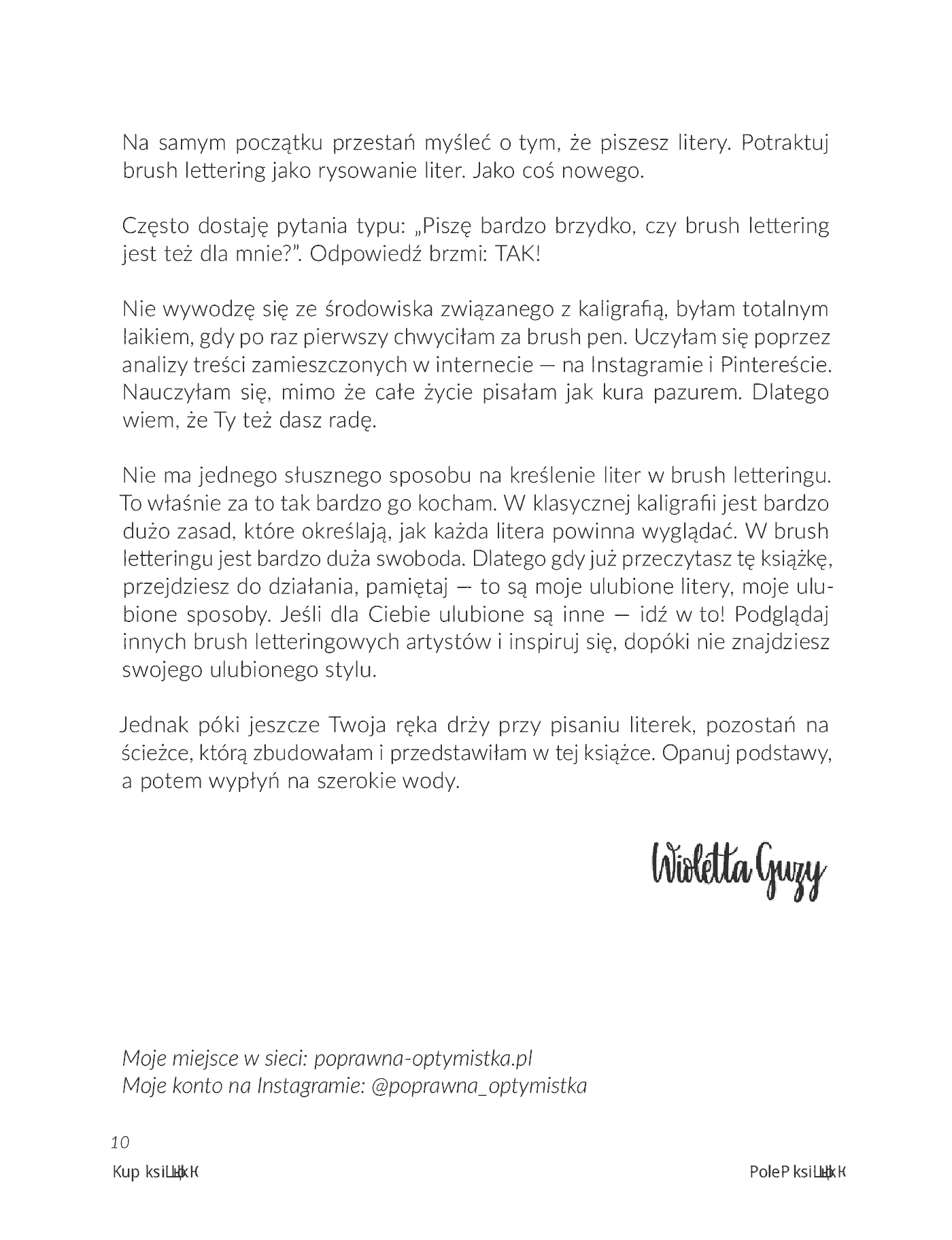 Fragment „Brush lettering dla początkujących” — strona 10 z 18