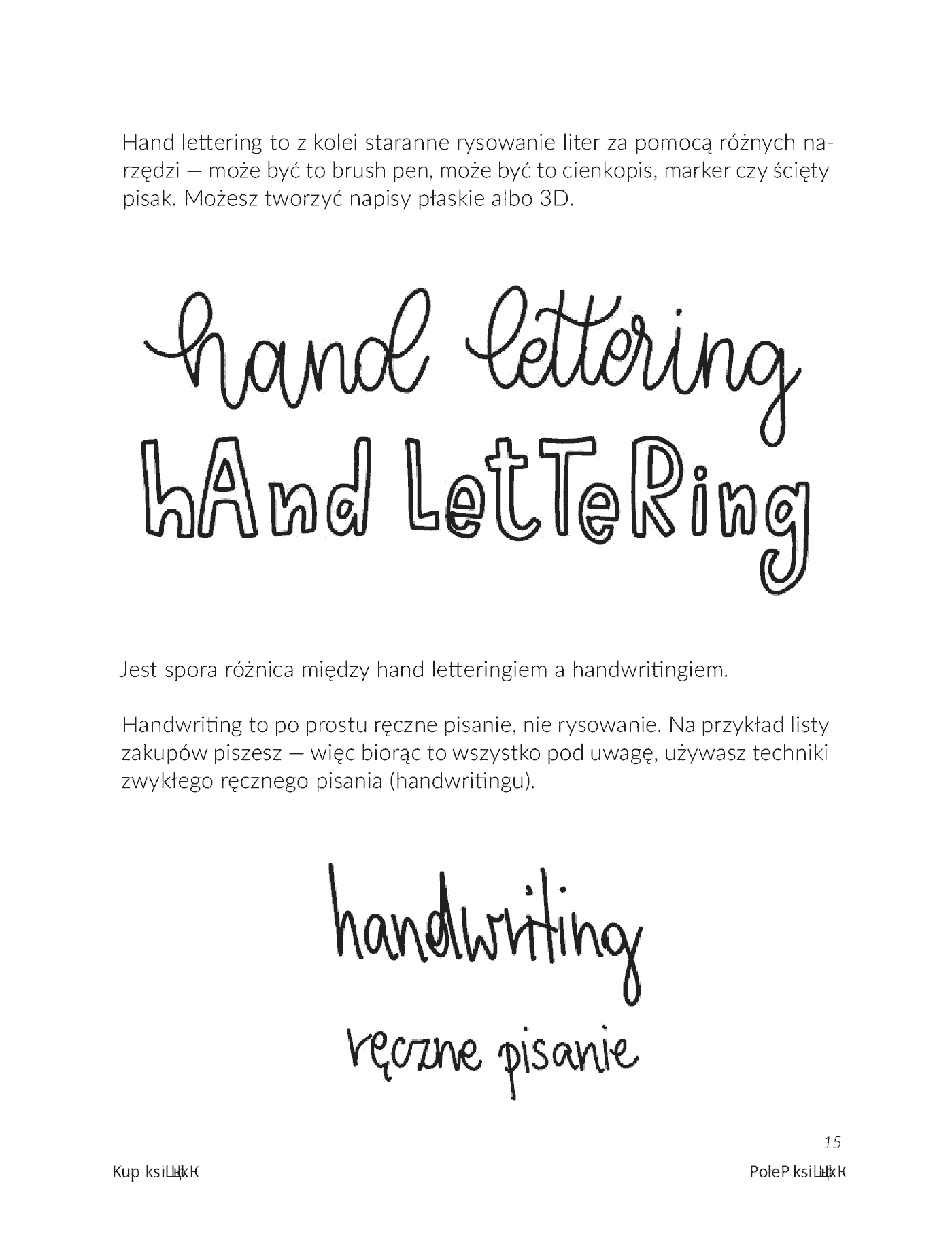 Fragment „Brush lettering dla początkujących” — strona 15 z 18