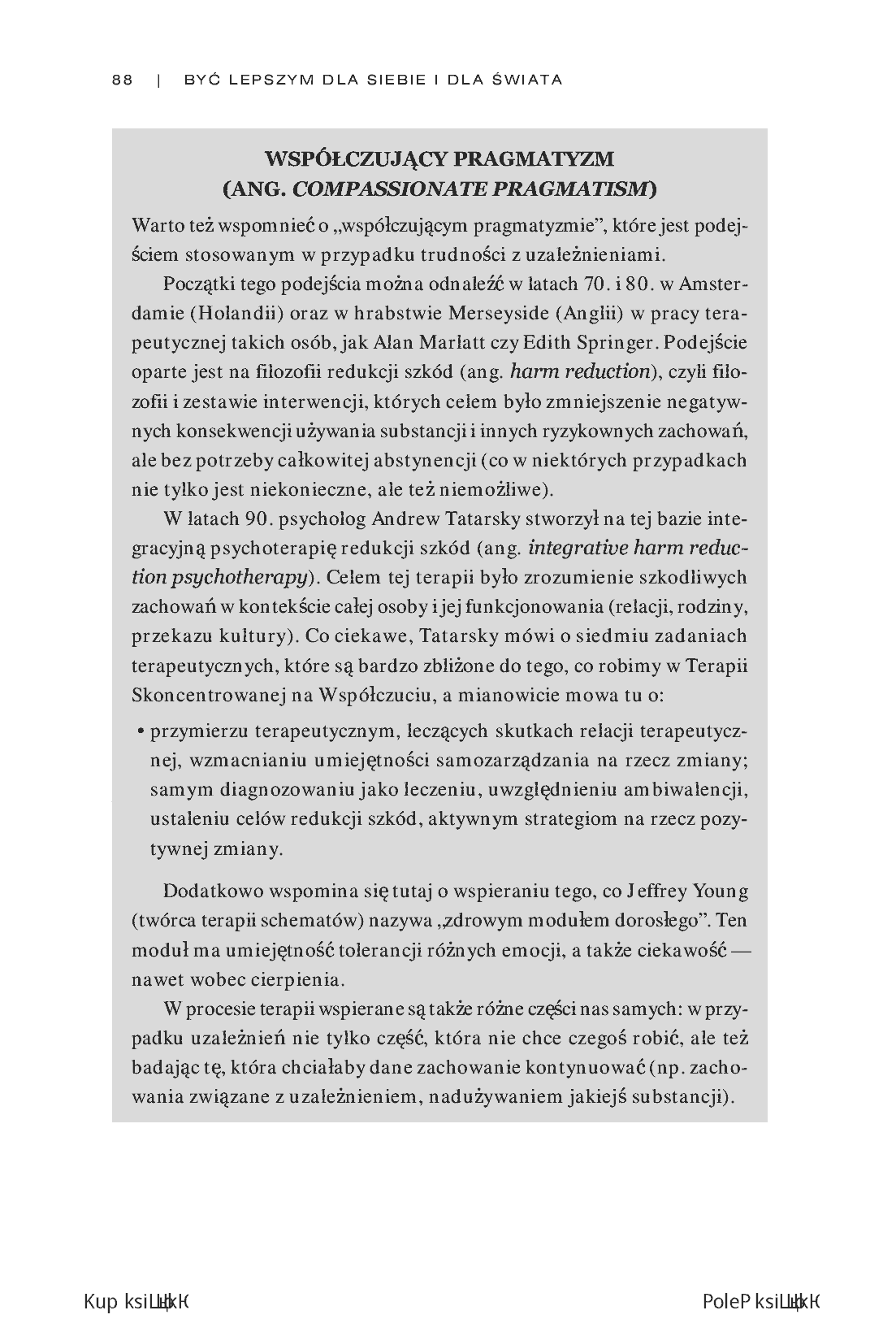 Fragment „Być lepszym dla siebie i dla świata. Terapia Skoncentrowana na Współczuciu” — strona 14 z 16